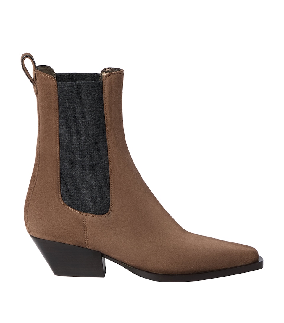 Brunello Cucinelli Suede Chelsea Boots 50