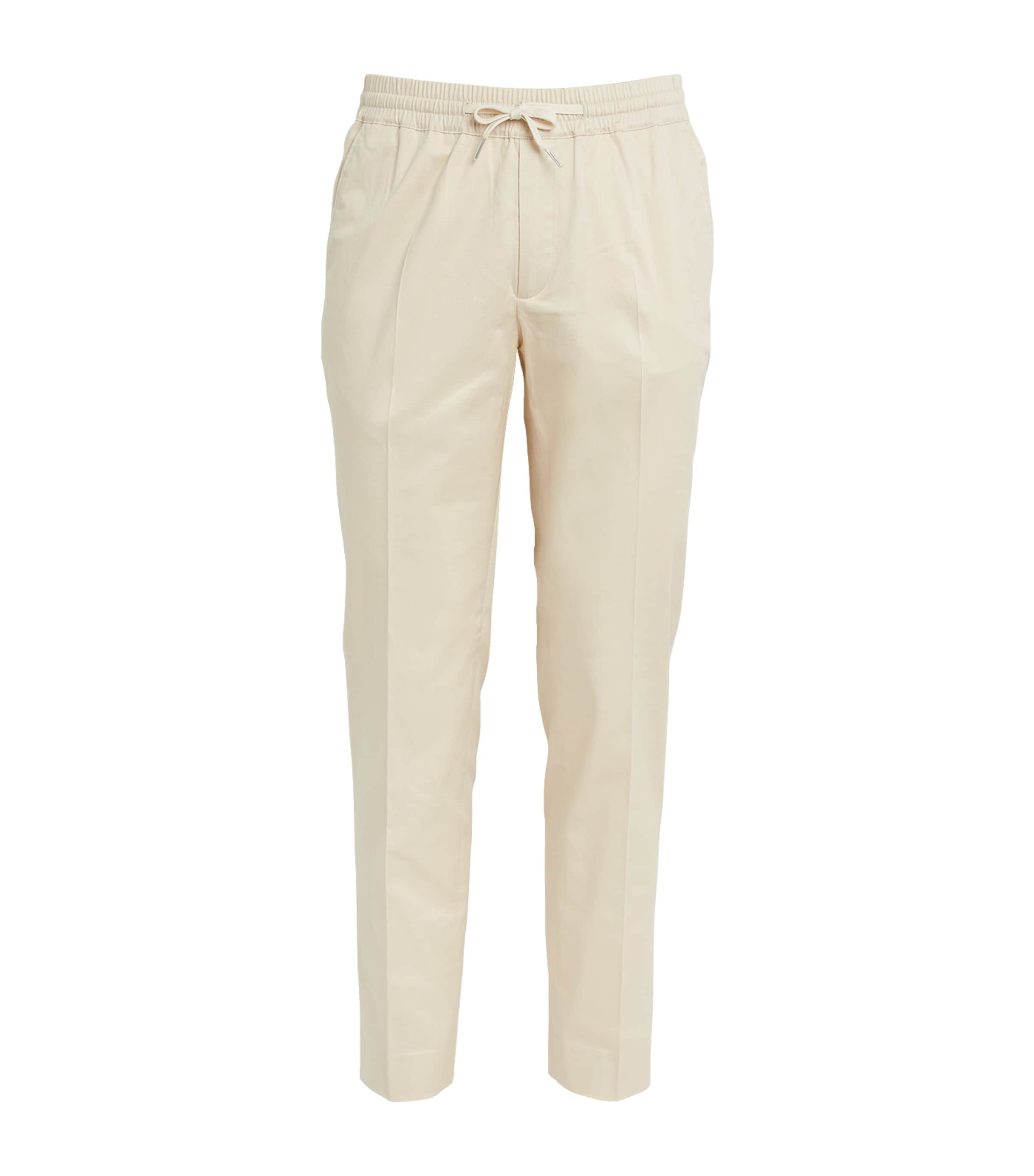 Sandro Paris Mens Drawstring Trousers Light Beige