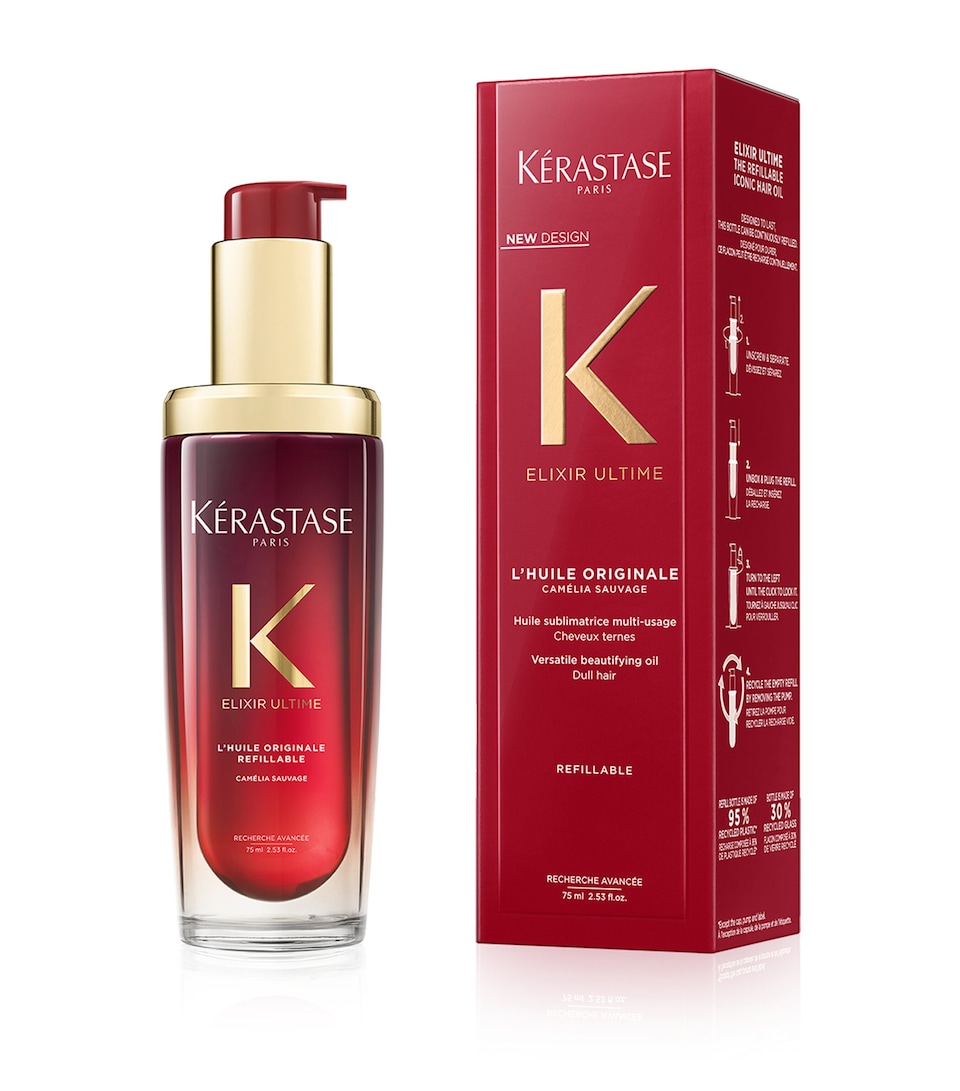Elixir Ultime Burgundy Rouge L'Huile Originale Hair Oil Limited Edition (75ml)