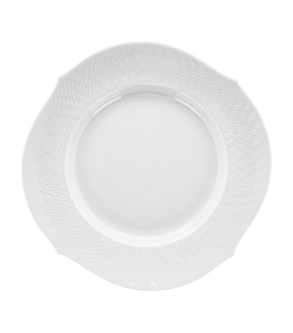 Meissen Porcelain Waves Relief Plate (23cm) White