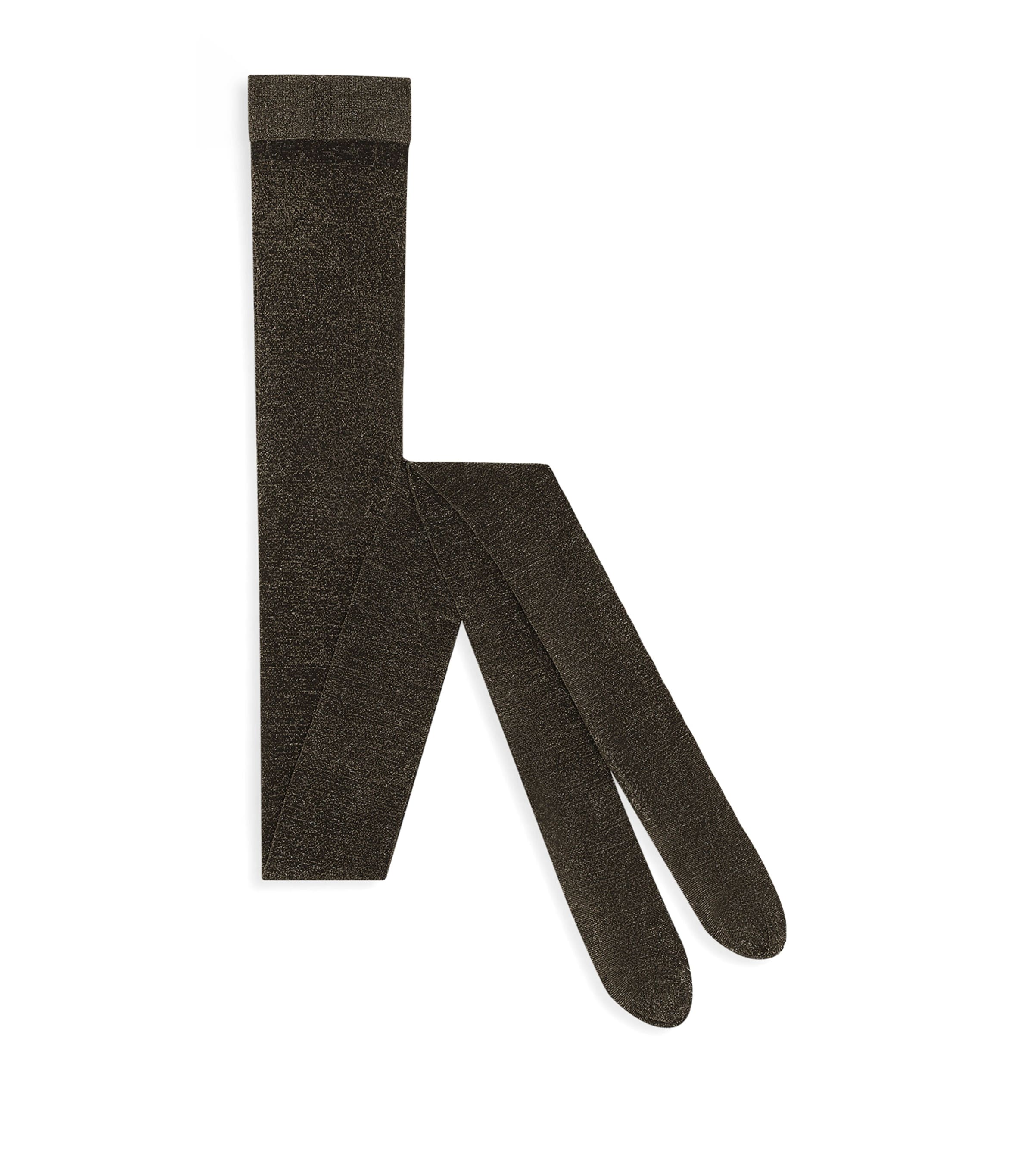 Dolce&Gabbana Womens Metallic Tights Nero/oro