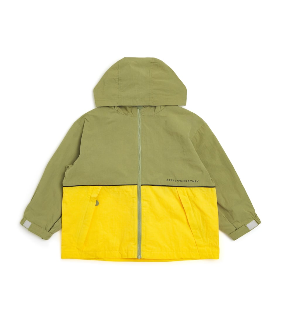 Colour Block Hooded Raincoat (3-14 Years)