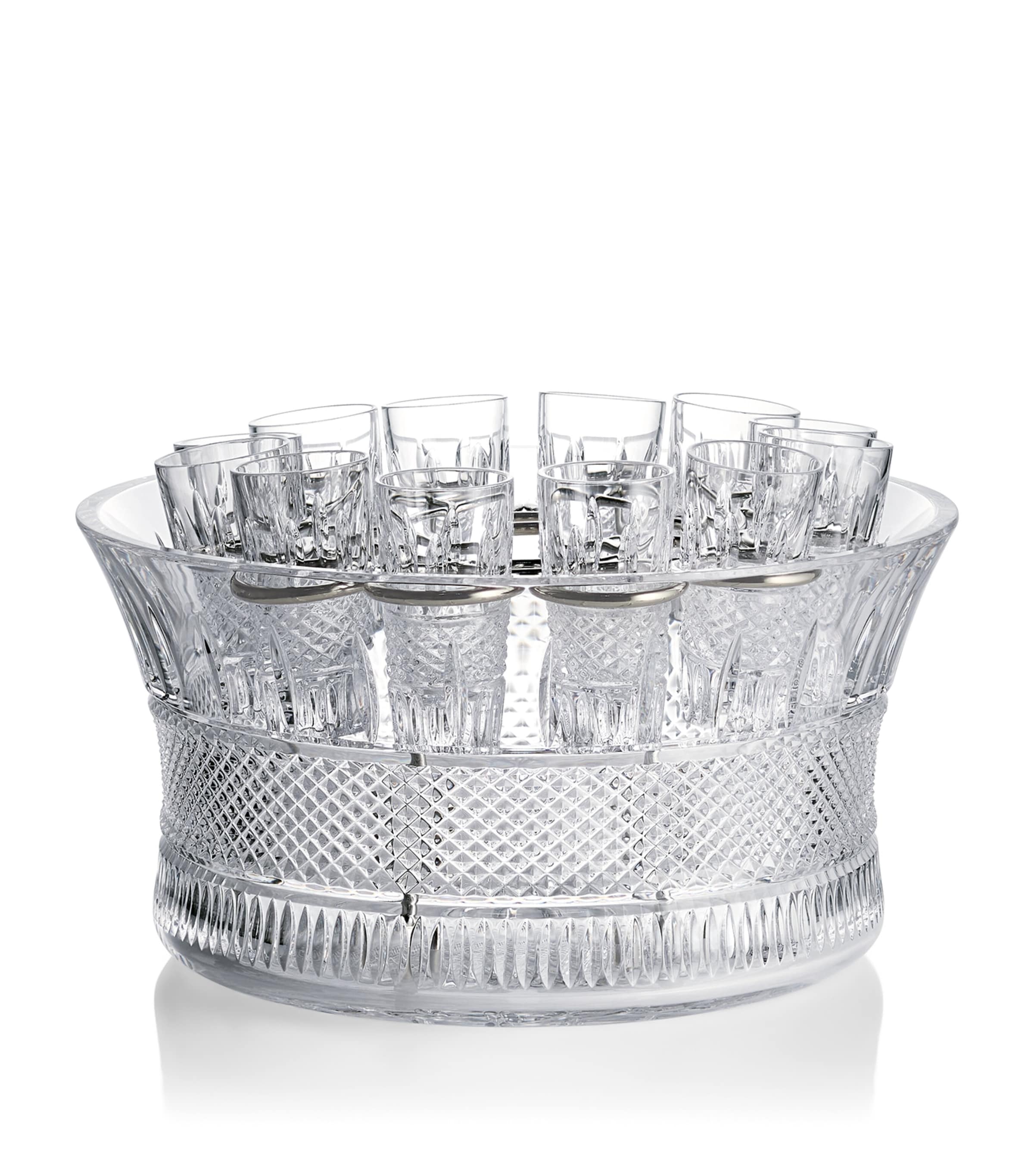 Crystal Mastercraft Irish Lace Vodka Centrepiece Set