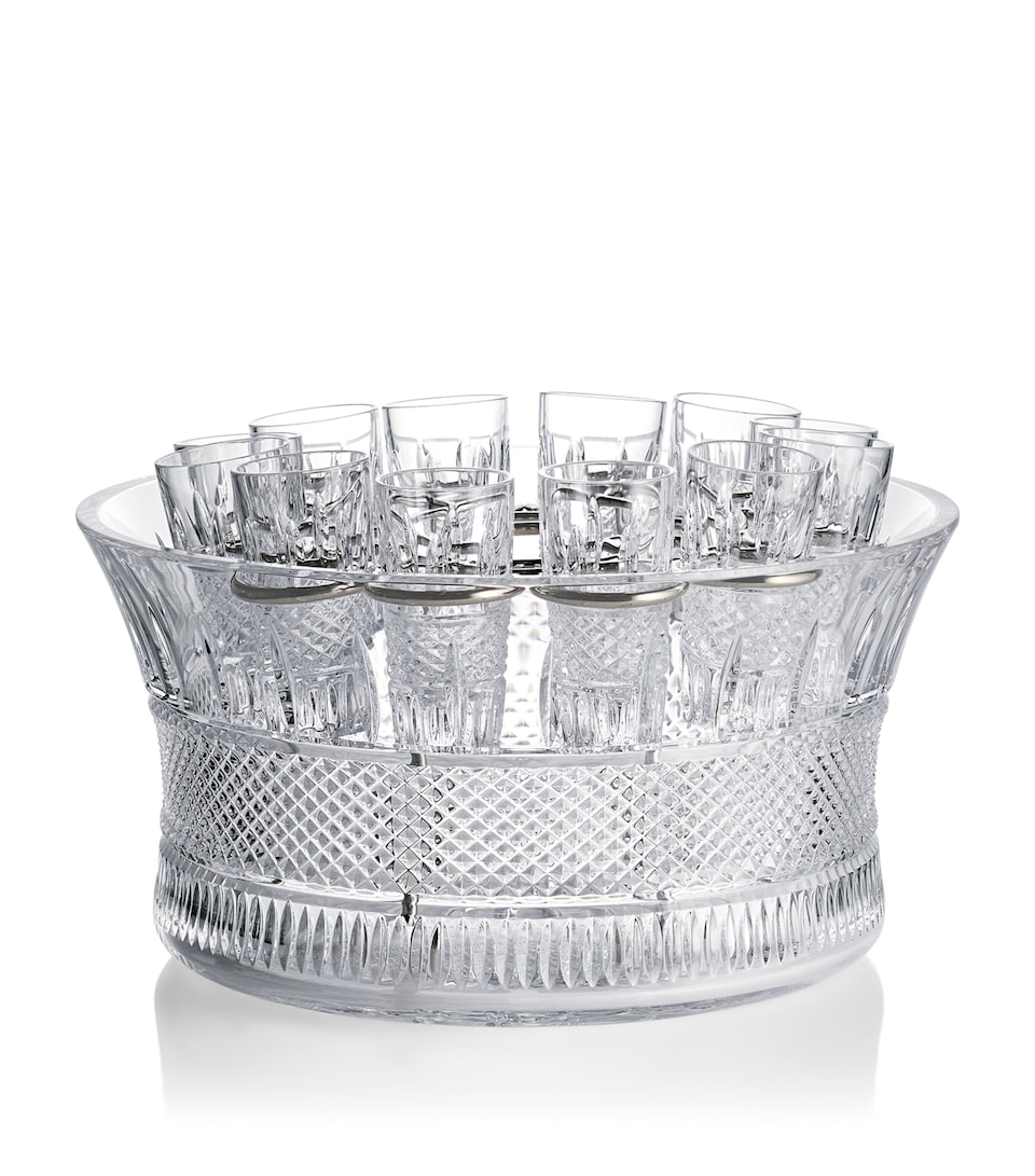Crystal Mastercraft Irish Lace Vodka Centrepiece Set