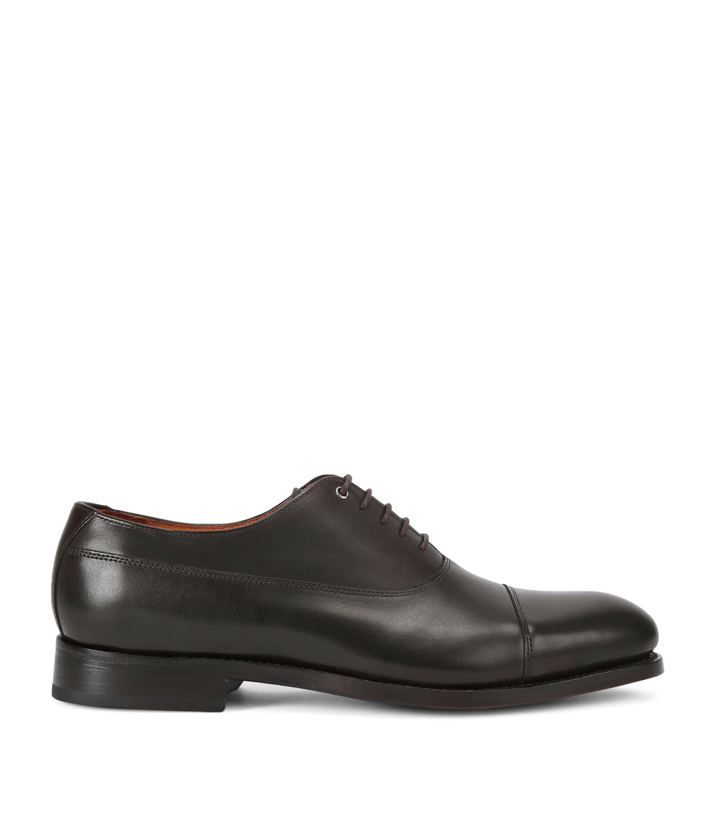 Kurt Geiger London Leather Sloane Oxford Shoes Dark Brown