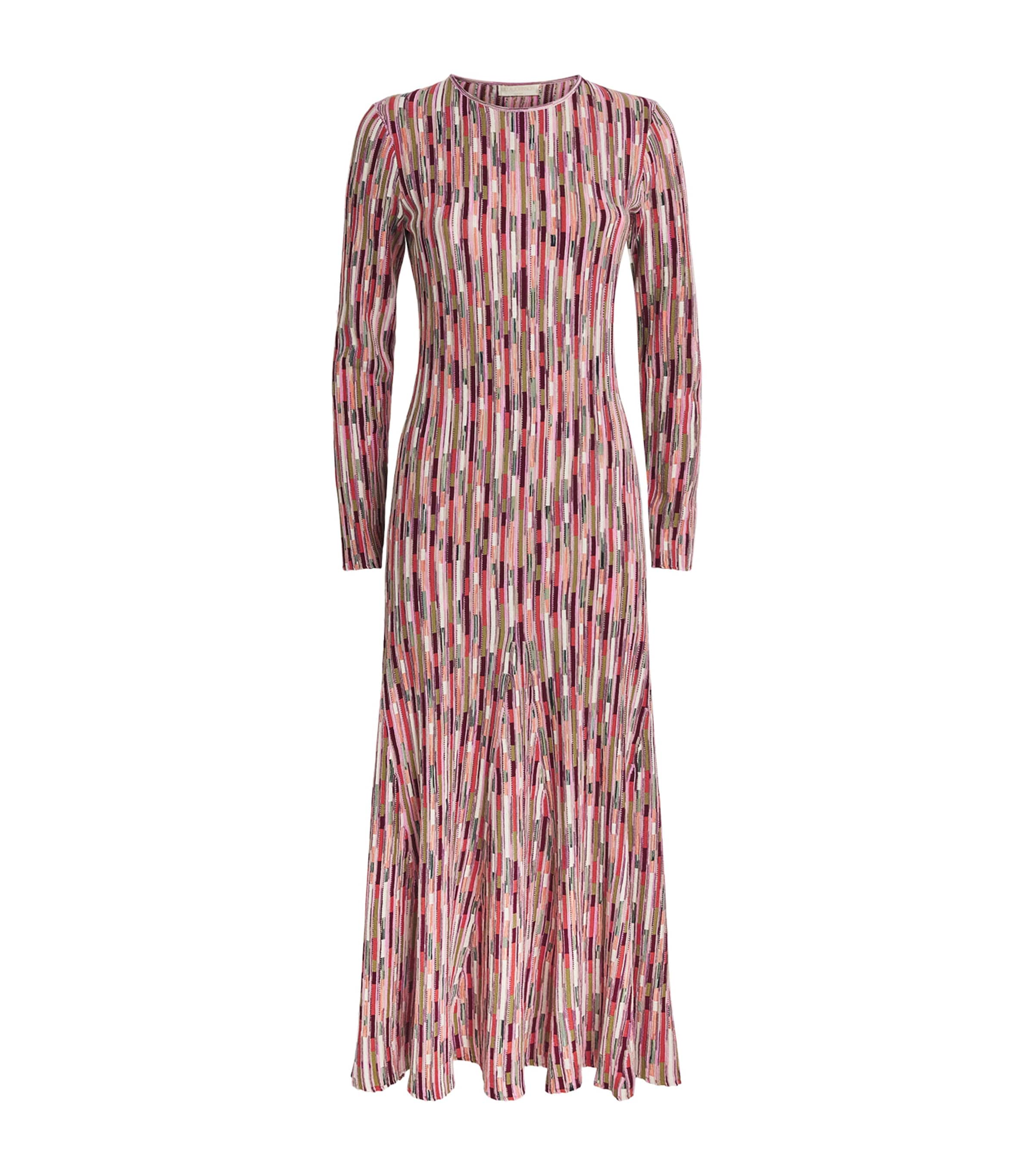 Cotton Stripe Estella Midi Dress
