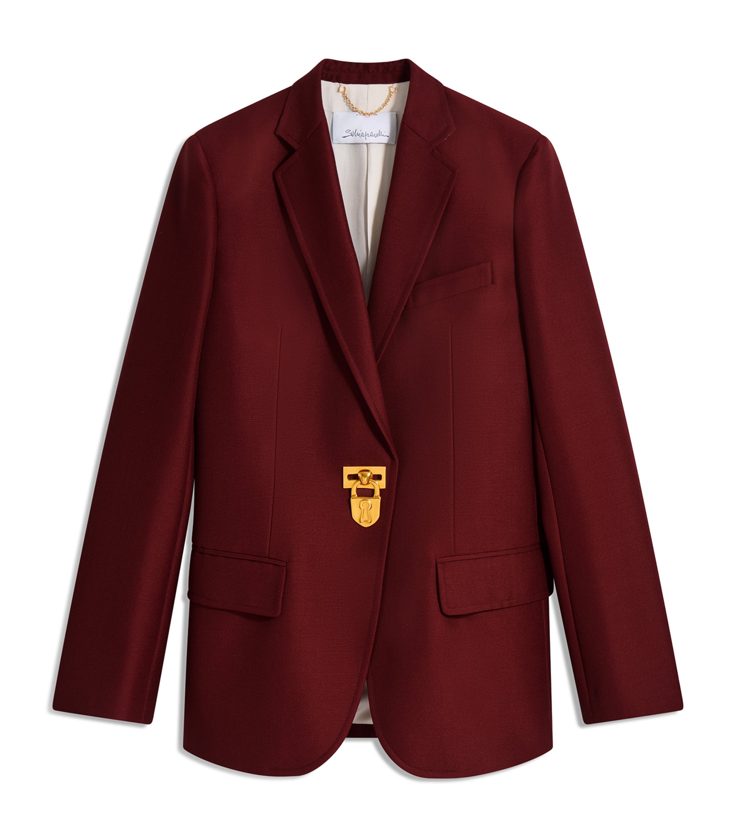 Mohair-Wool Padlock Blazer