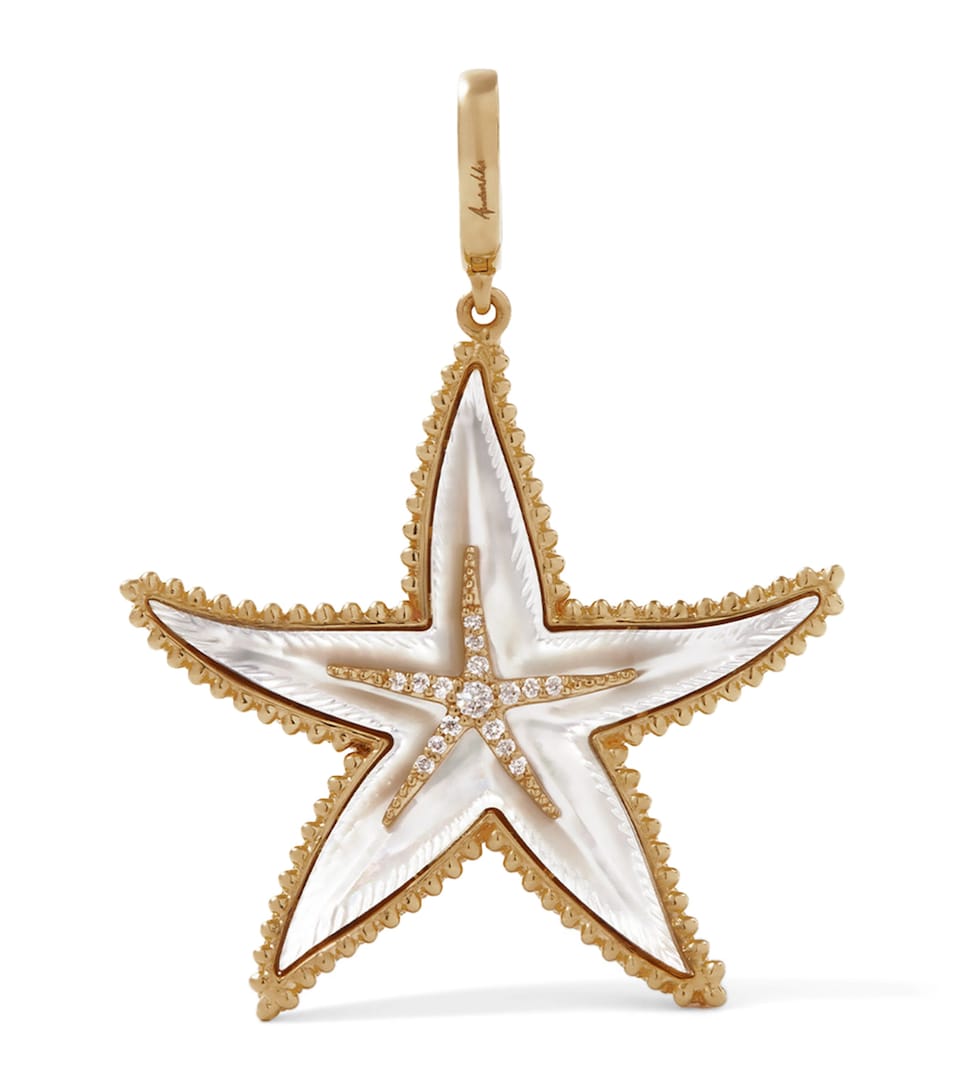 Annoushka Yellow Gold and Diamond Mythology Starfish Pendant
