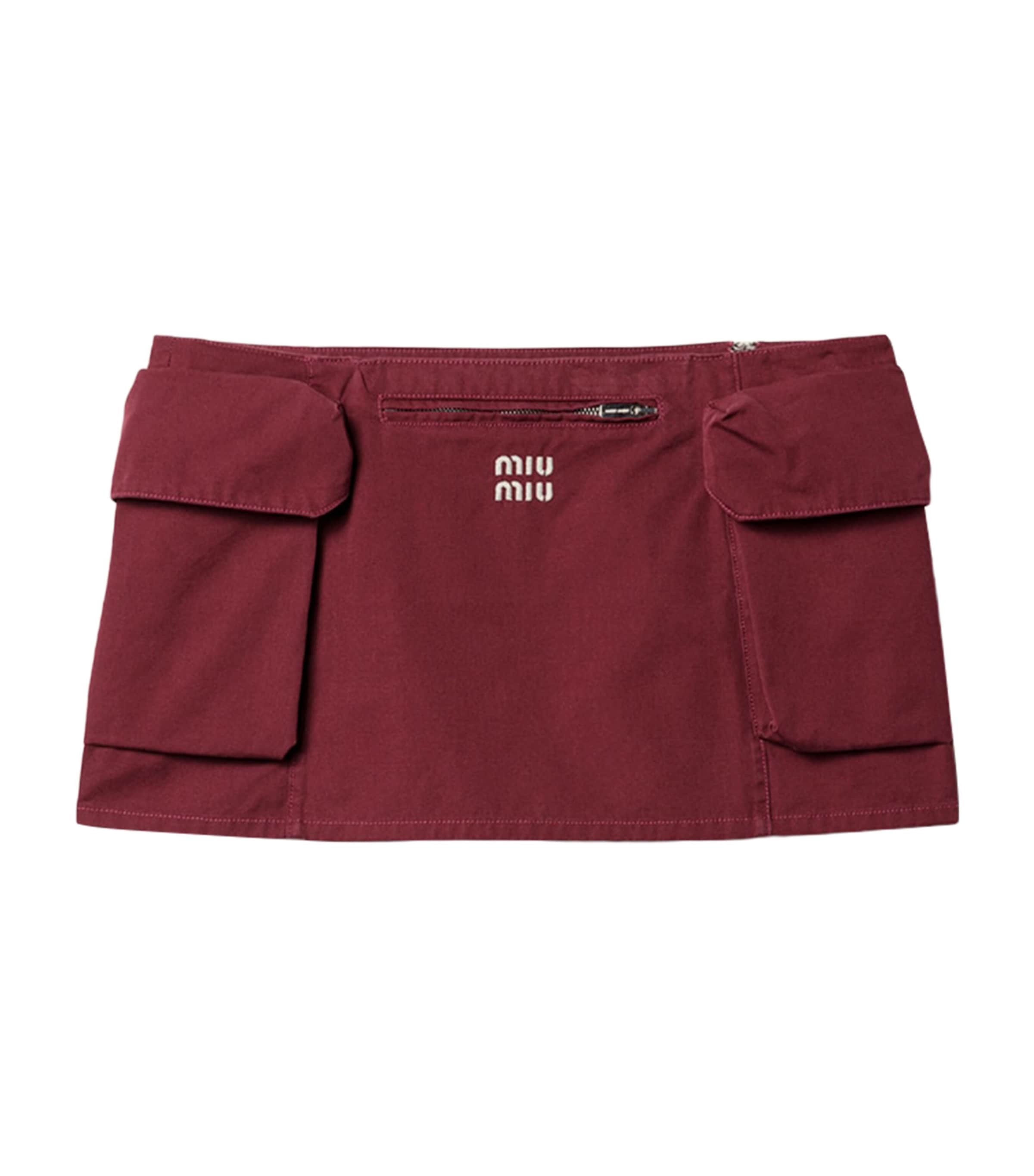 Cotton Poplin Mini Skirt