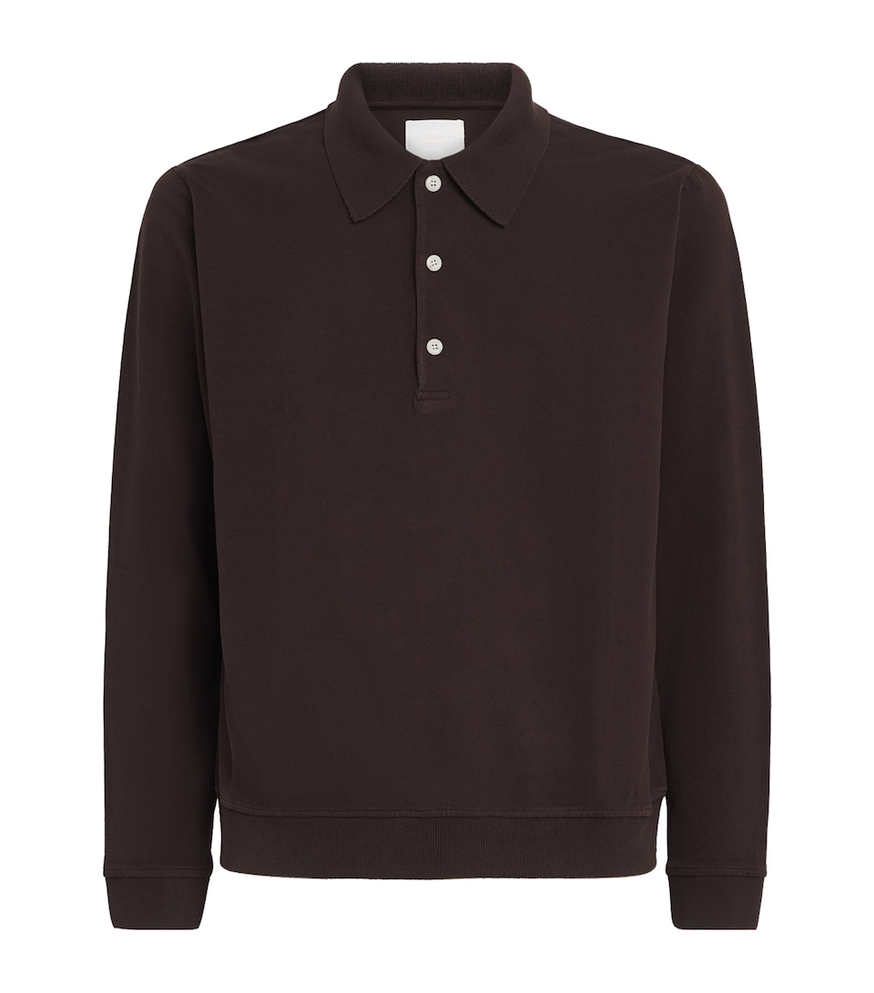 Citizens of Humanity Mens Cotton-Blend Polo Shirt Brown