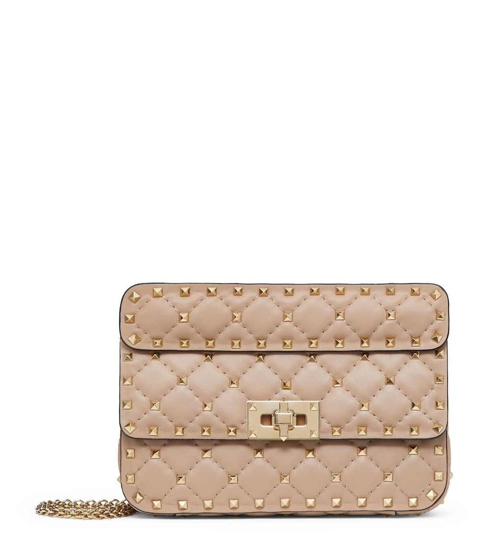 Small Rockstud Spike Top-Handle Bag
