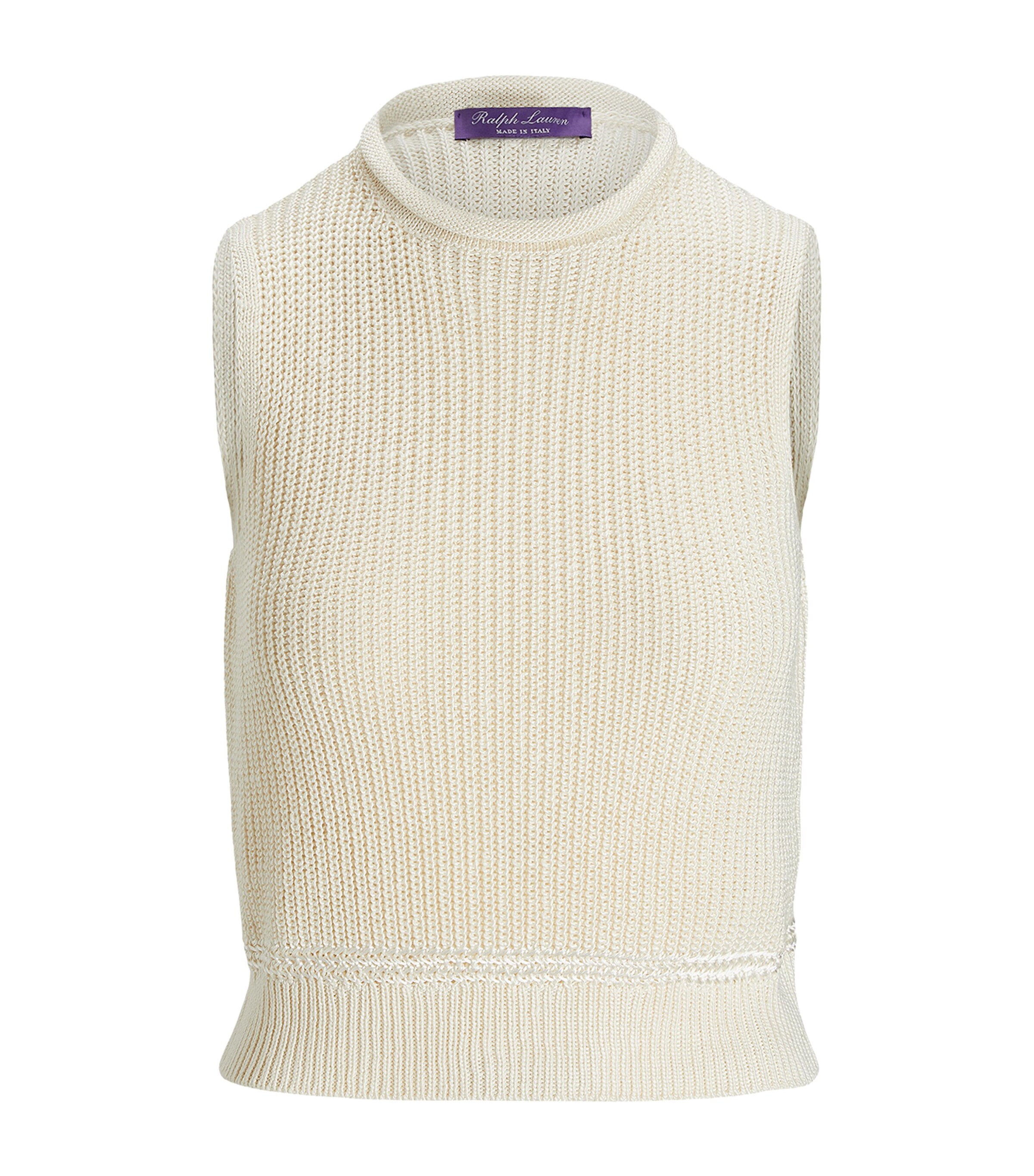 Silk-Blend Sleeveless Sweater