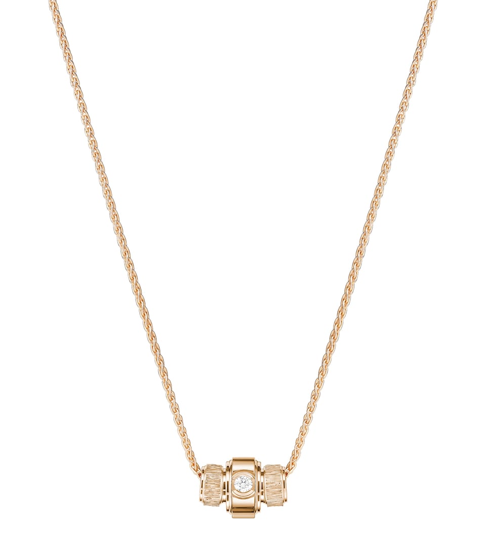 Piaget Rose Gold and Diamond Possession Pendant Necklace Pink Gold