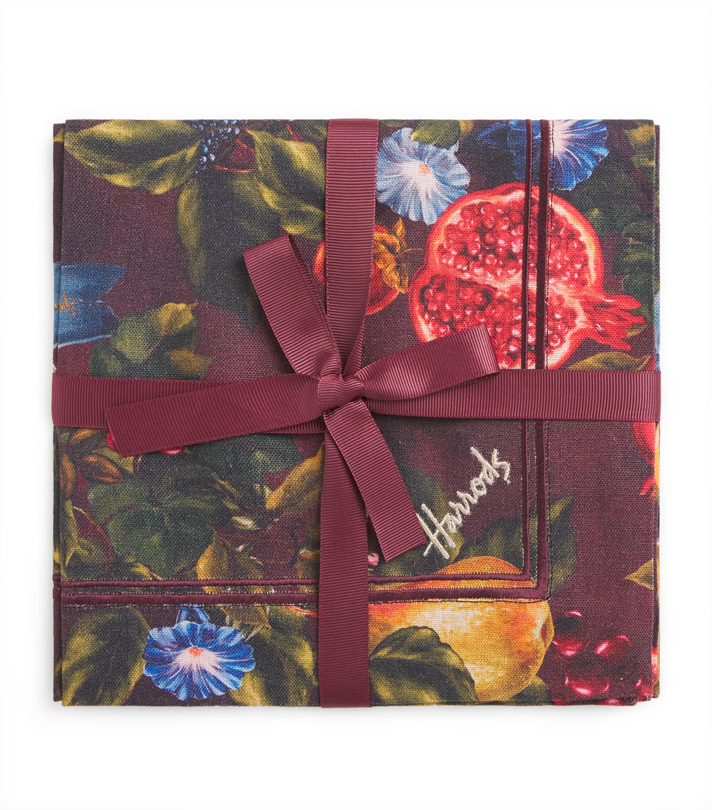 Harrods Set of 2 Linen Festive Banquet Napkins