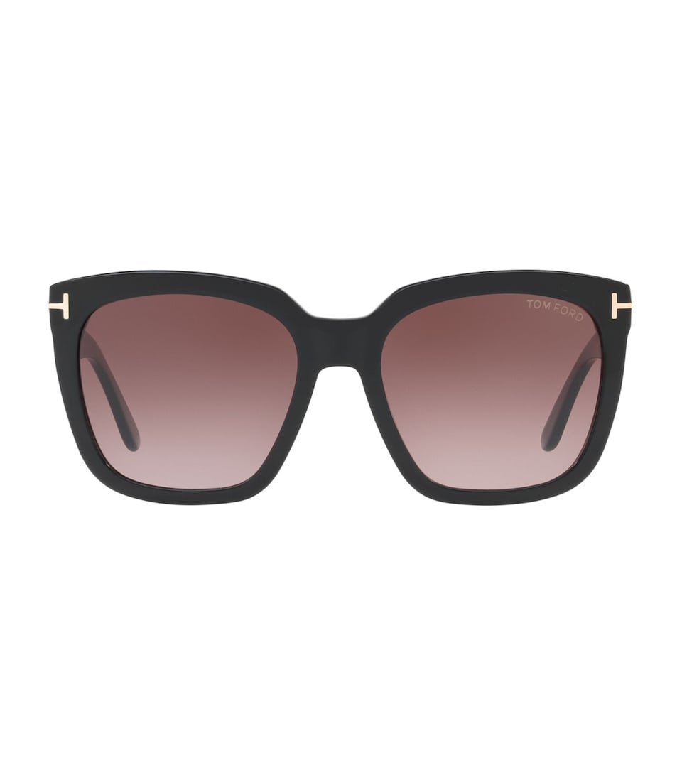 TOM FORD Acetate Amarra Square Sunglasses Black