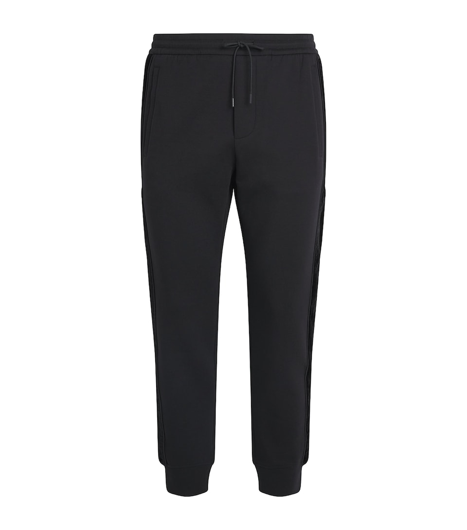 Emporio Armani Mens Stretch-Cotton Velvet Sweatpants