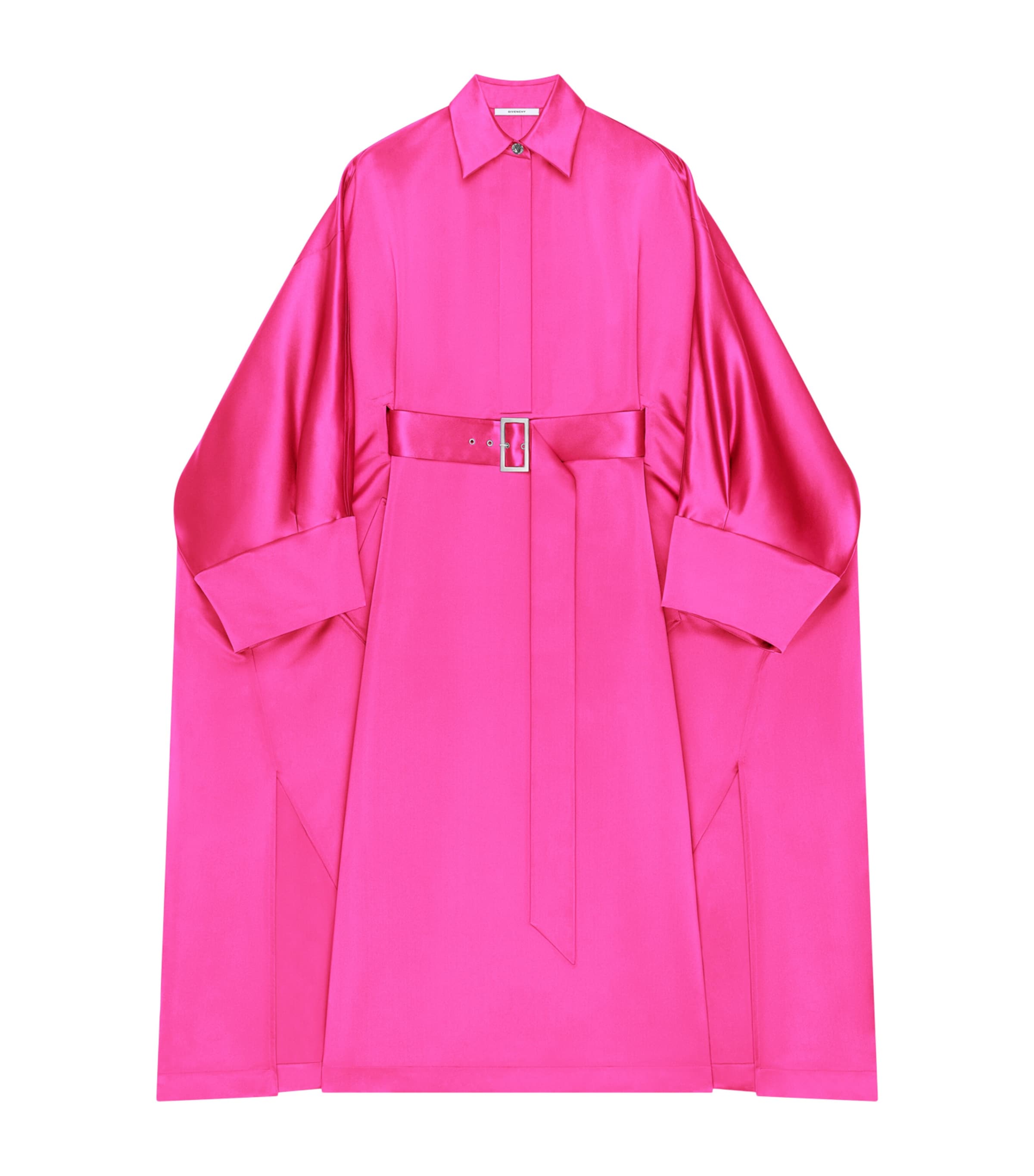 Silk Oversized Maxi Shirt Dress