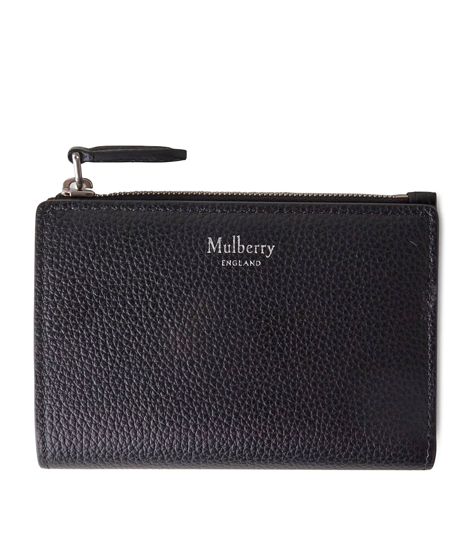 Mulberry Bifold Zipped Continental Wallet Black