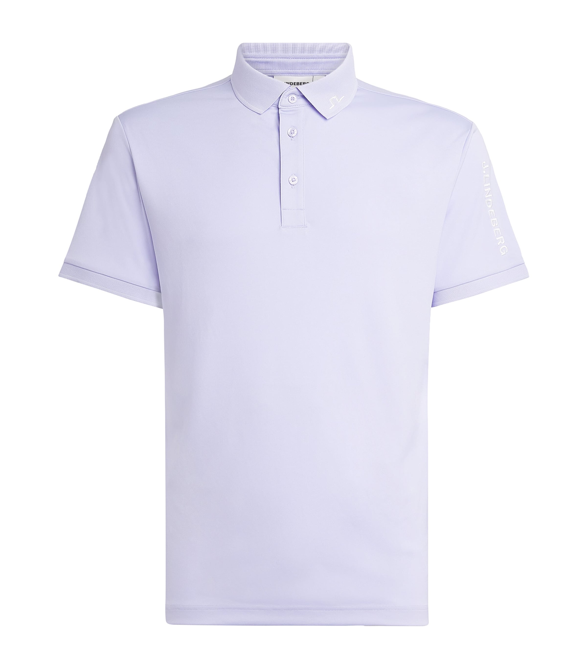 J Lindeberg Mens Tour Tech Polo Shirt Purple Heather