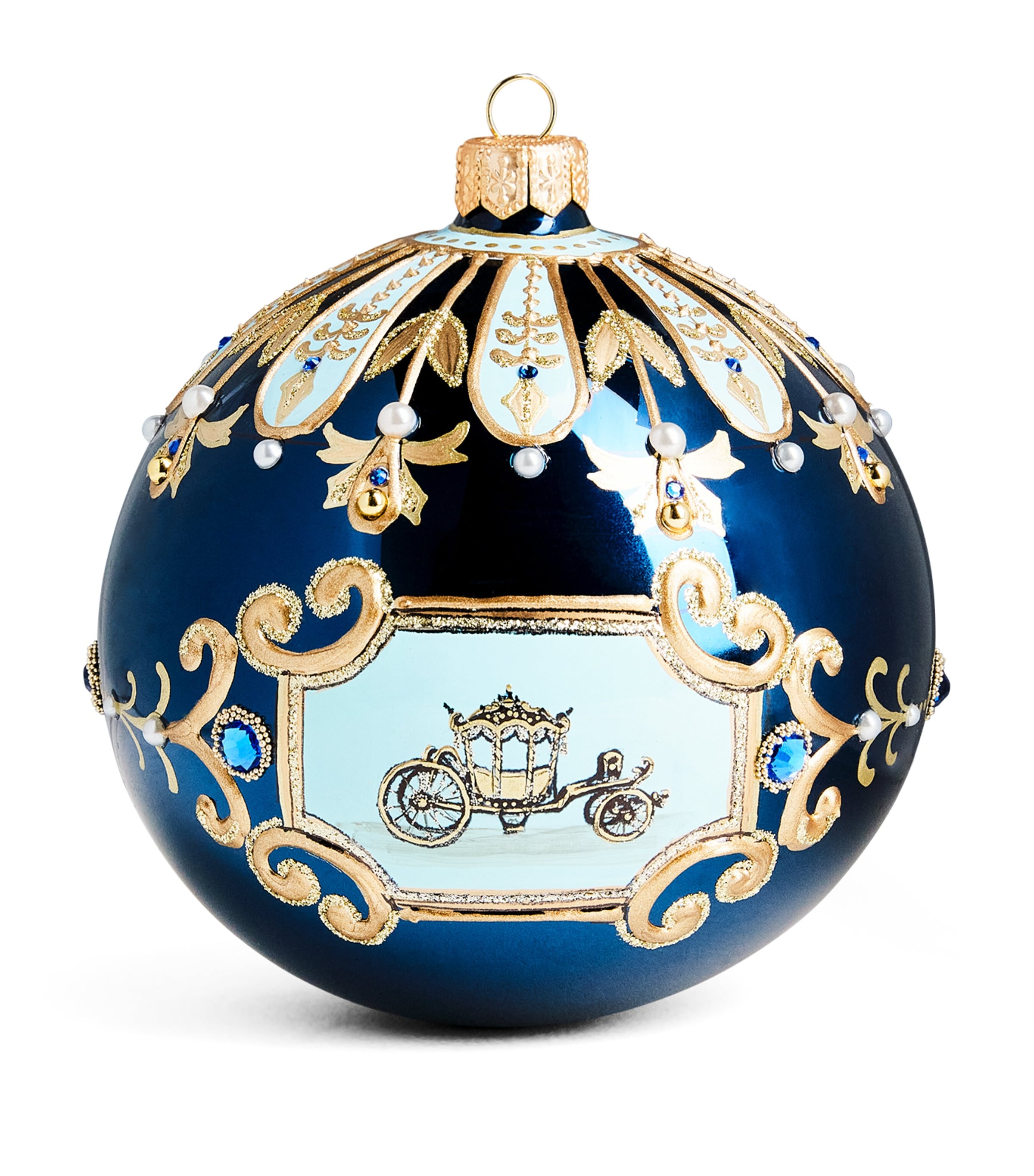 Glitterlab Glass Imperial Carriage Bauble