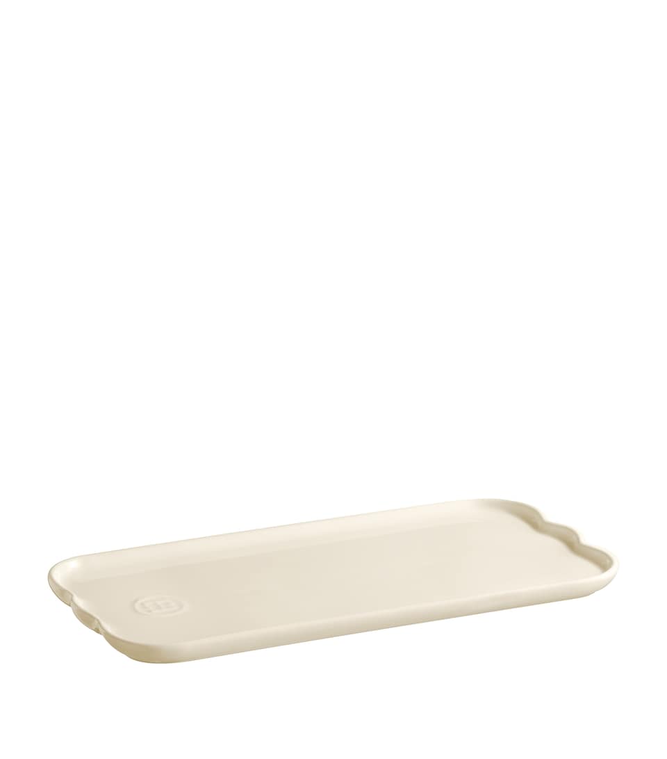 Emile Henry Ceramic Madeline Serving Tray (31.5cm) Cream
