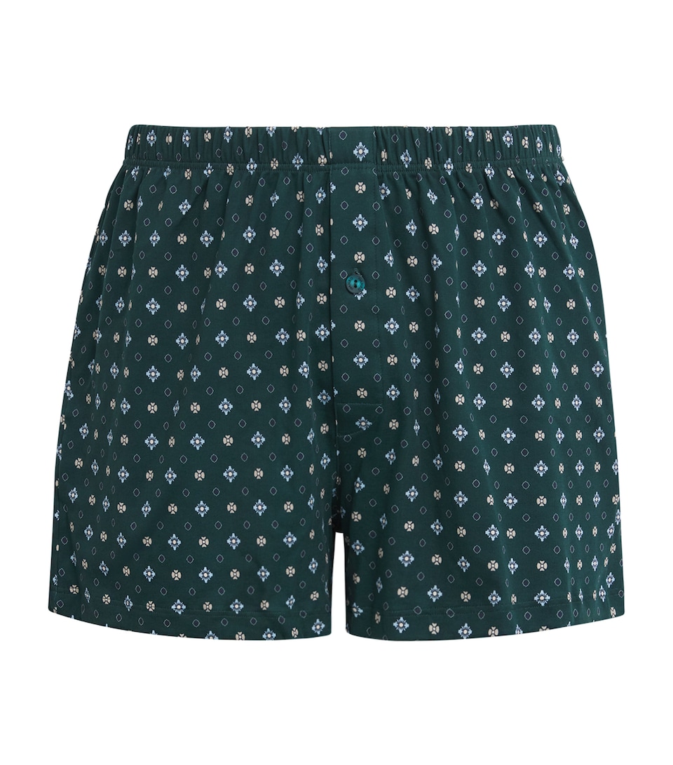 Hanro Mens Cotton Boxer Shorts Pisces Gar