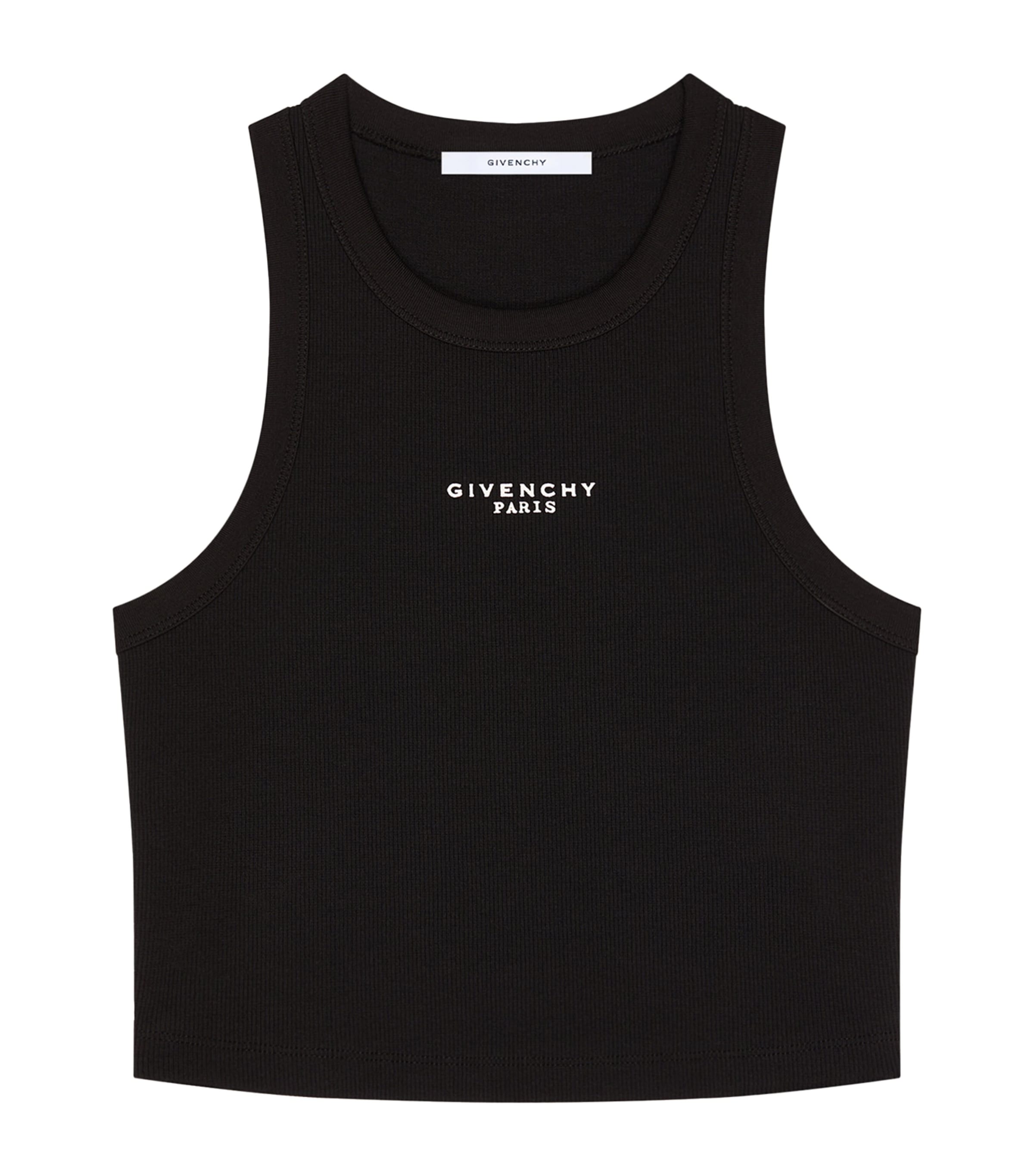 Stretch-Cotton Logo Tank Top