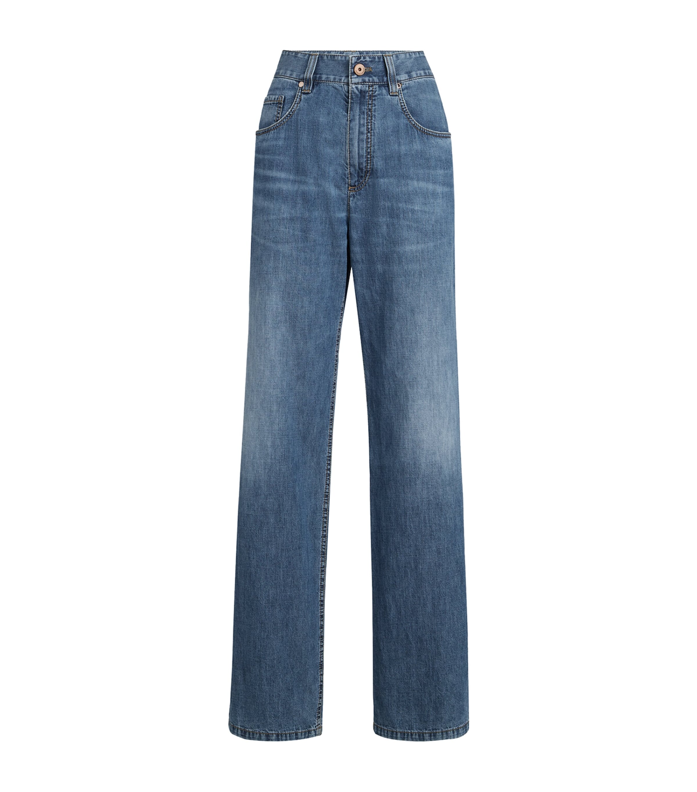 Brunello Cucinelli Womens Relaxed Jeans Denim