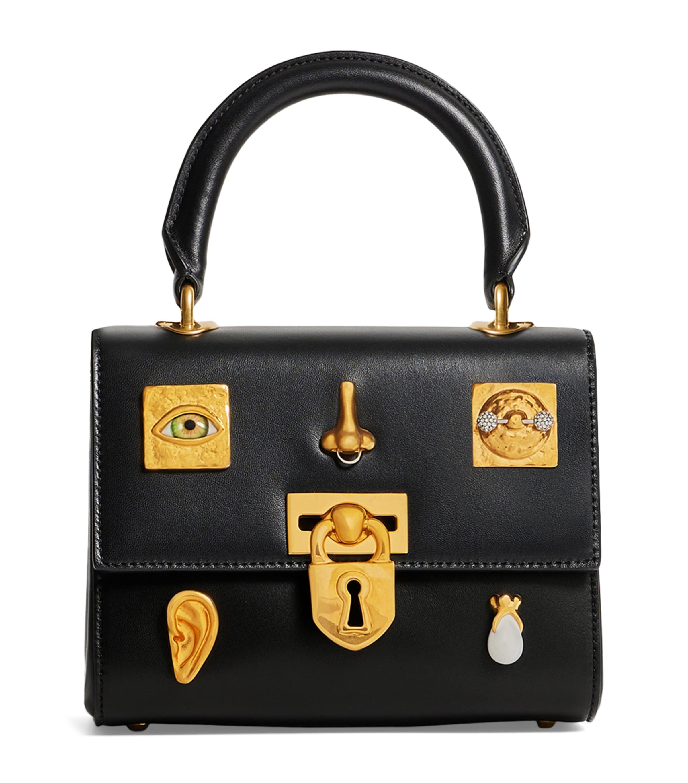 Mini Leather Bijoux Secret Top-Handle Bag