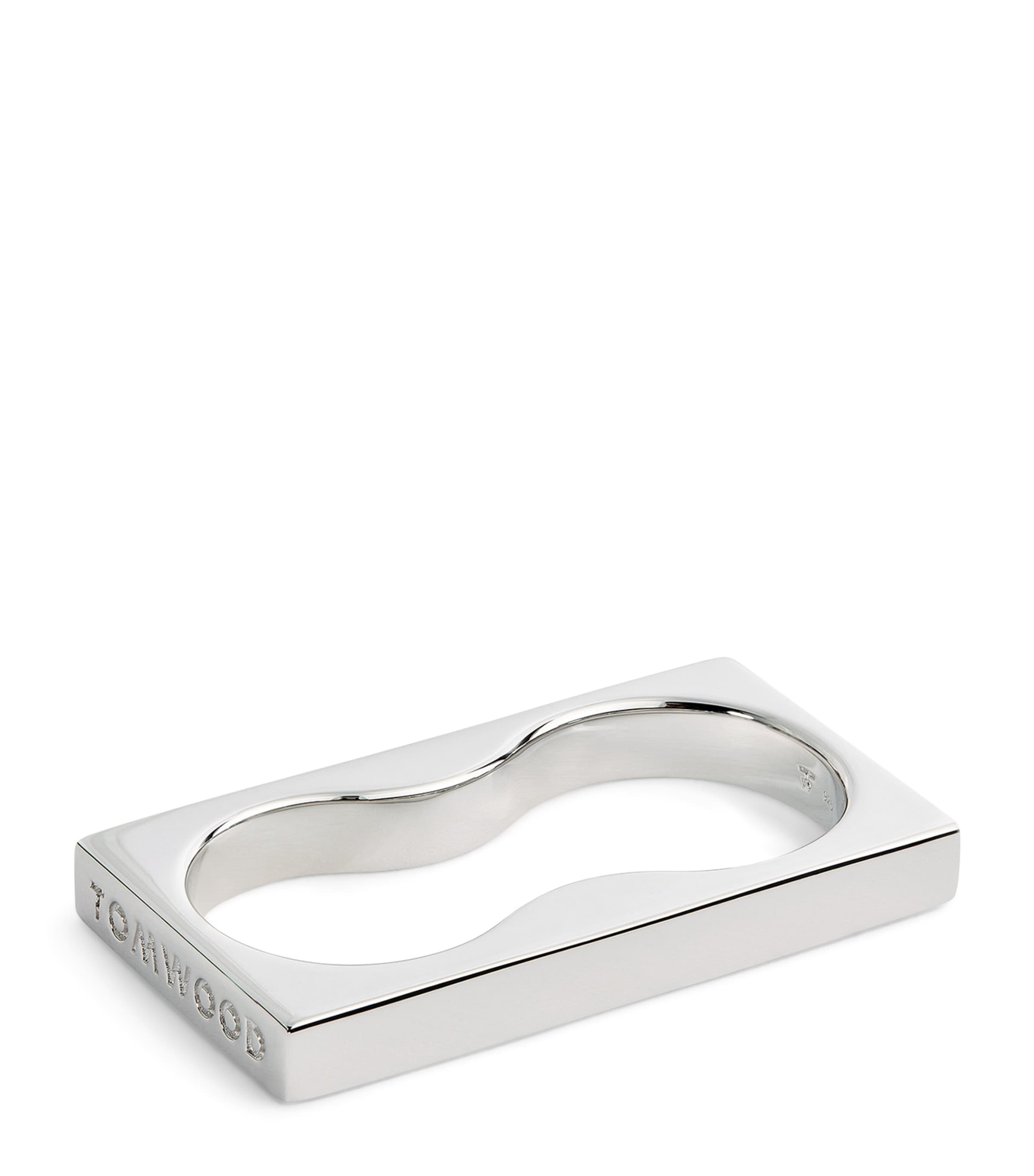 Tom Wood Sterling Silver Double Square Ring