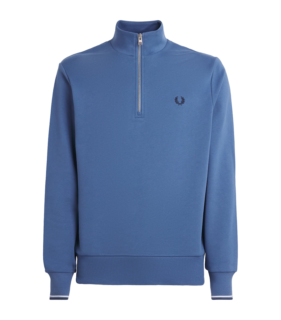 Cotton Half-Zip Sweatshirt