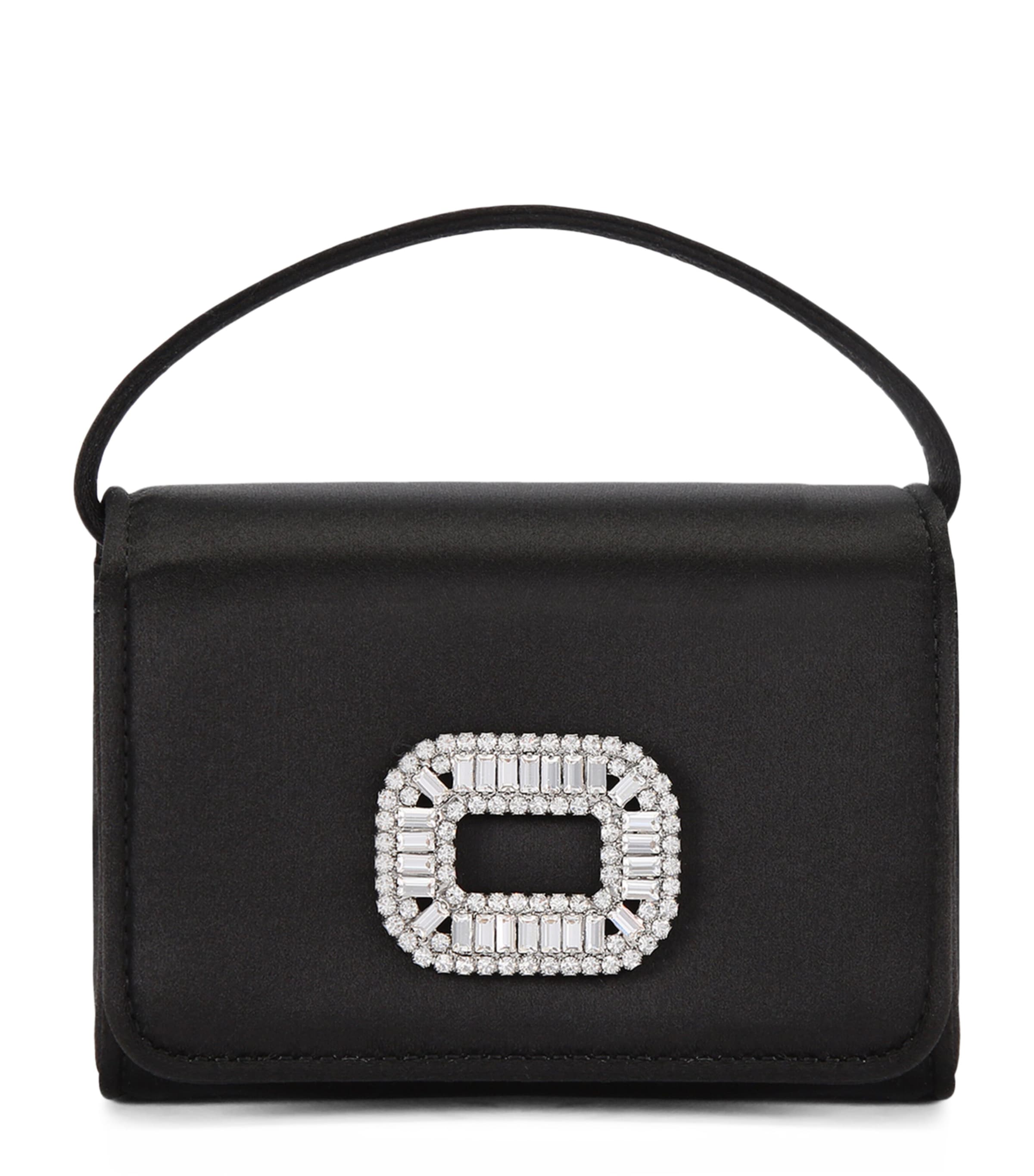 Roger Vivier Nano Satin Pilgrim Bag Black/comb