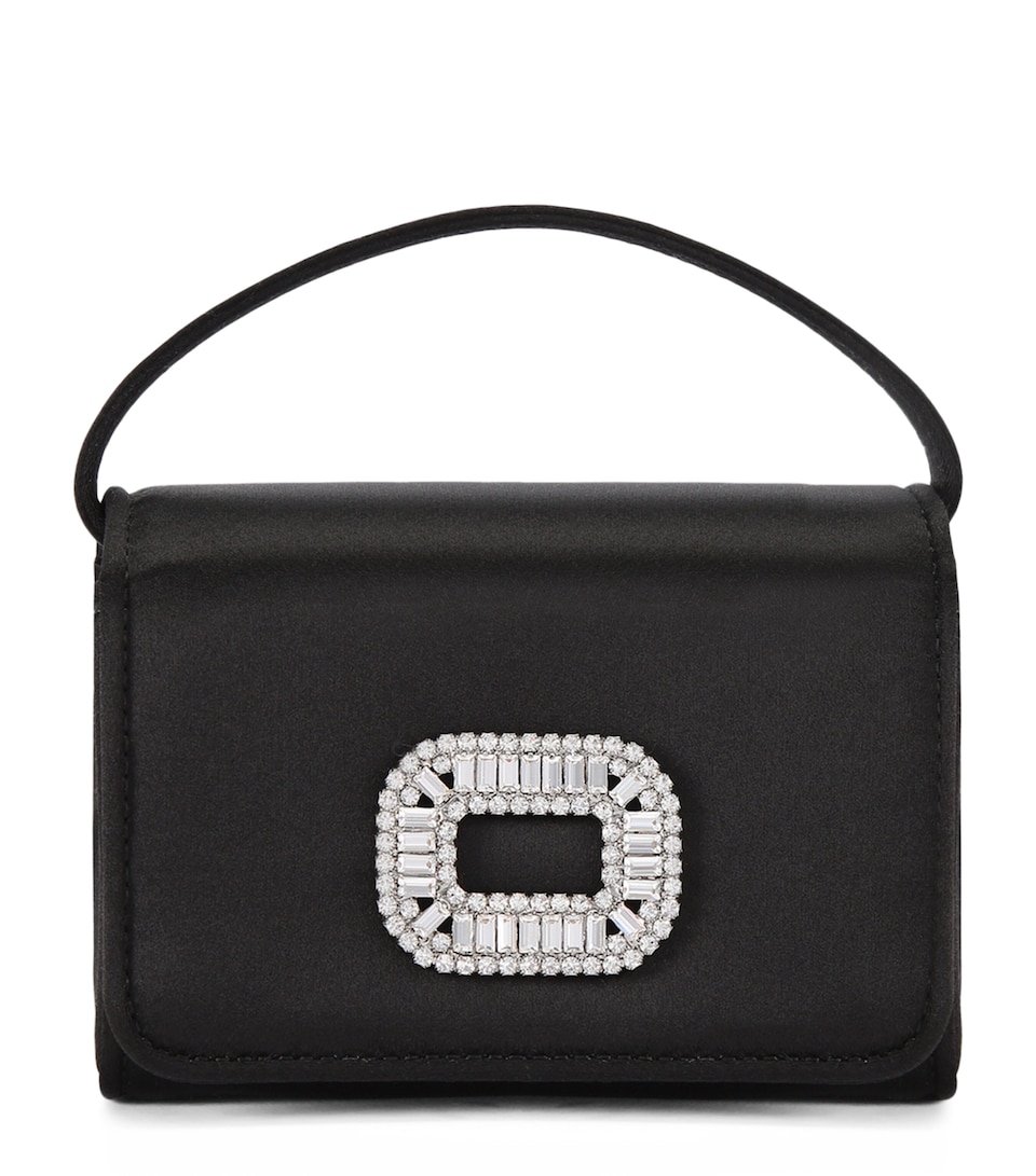 Roger Vivier Nano Satin Pilgrim Bag Black/comb