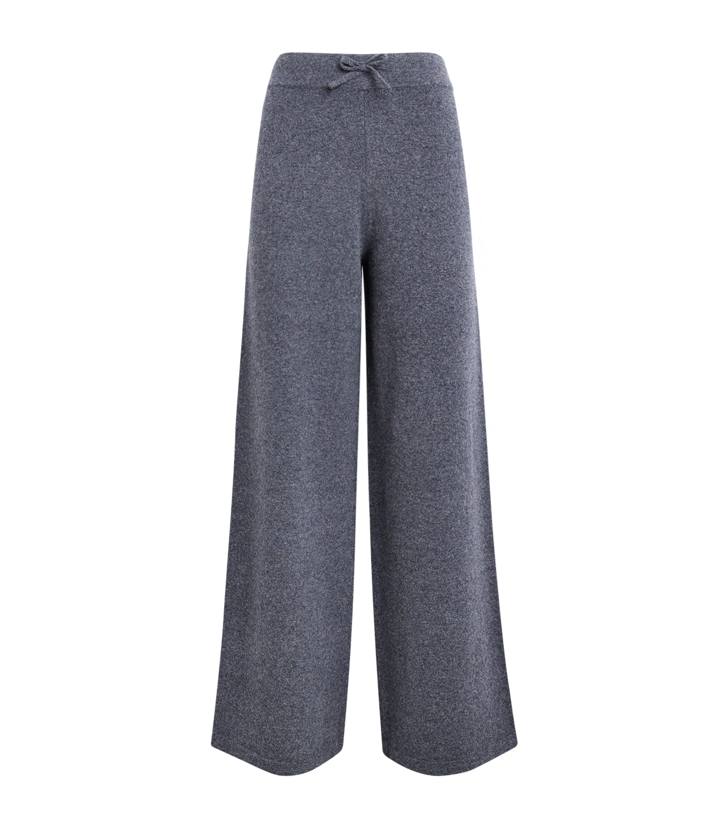 Yves Salomon Womens Merino Wool Wide-Leg Trousers