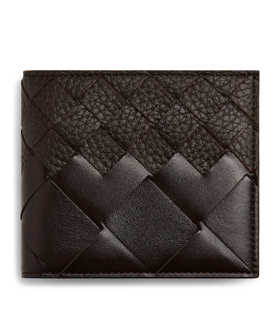 Leather Intrecciato Bifold Wallet