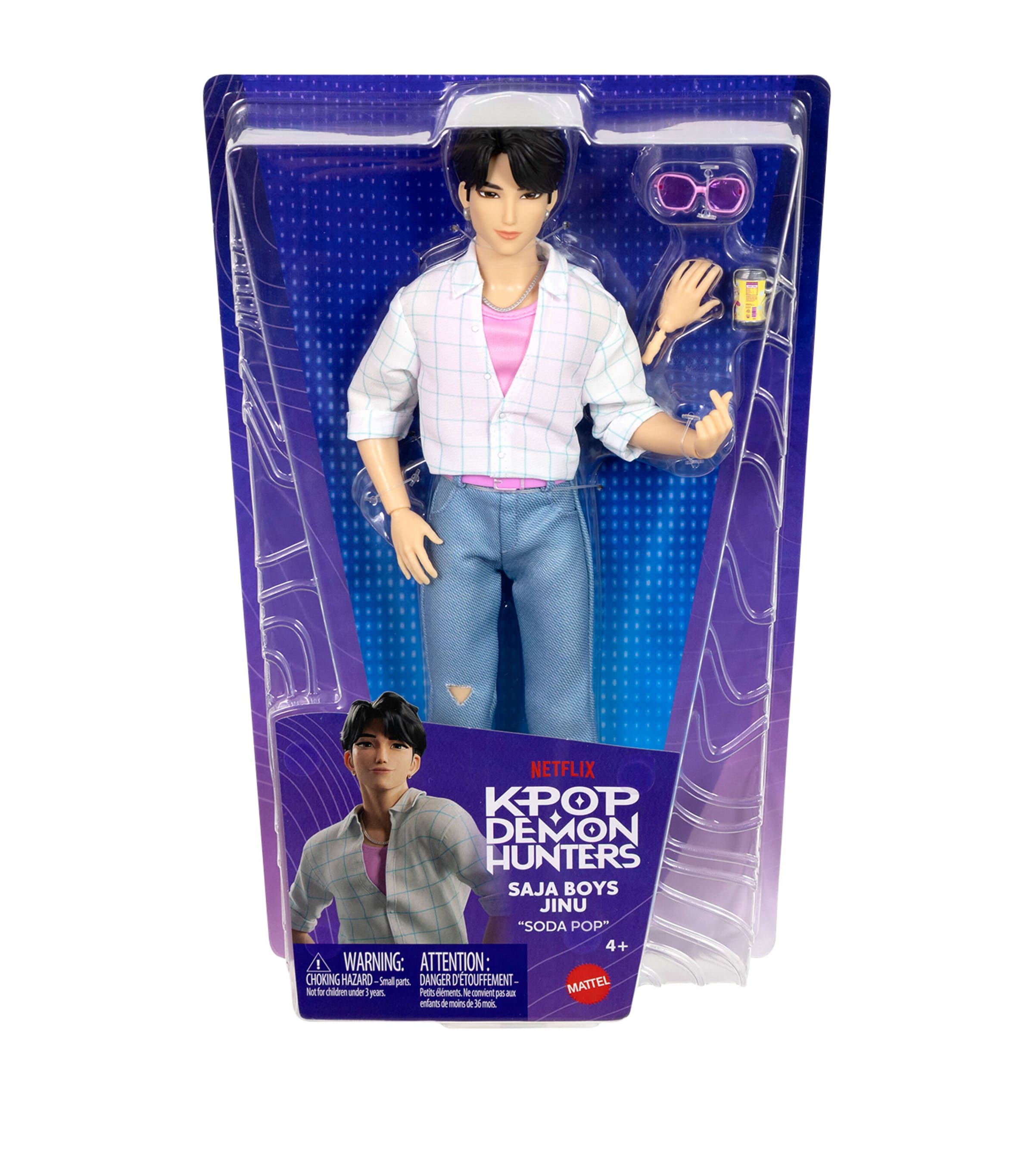 K-pop KPop Demon Hunters Jinu Soda Pop Doll