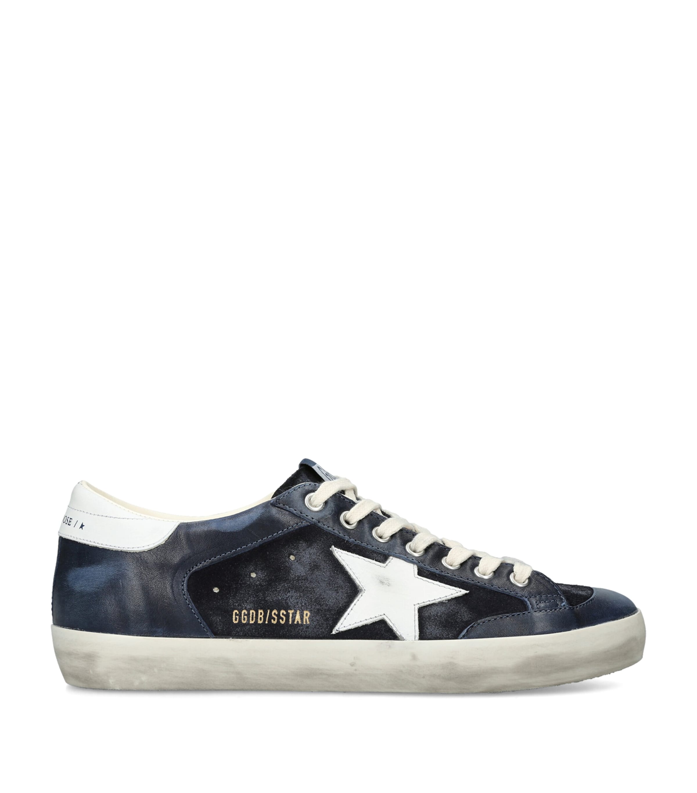 Golden Goose Suede Super-Star Sneakers Blue/dark
