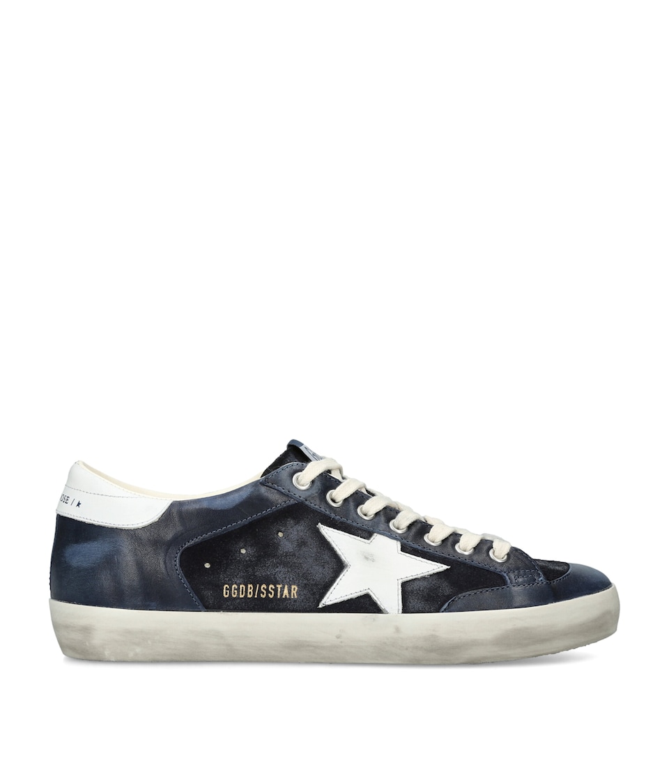 Golden Goose Suede Super-Star Sneakers Blue/dark