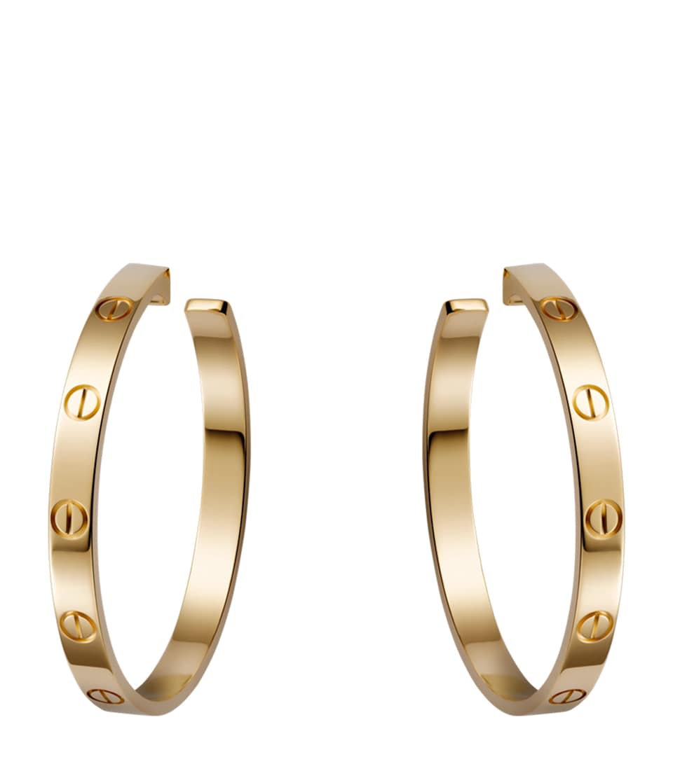 Cartier Yellow Gold LOVE Hoop Earrings Yellow Gold
