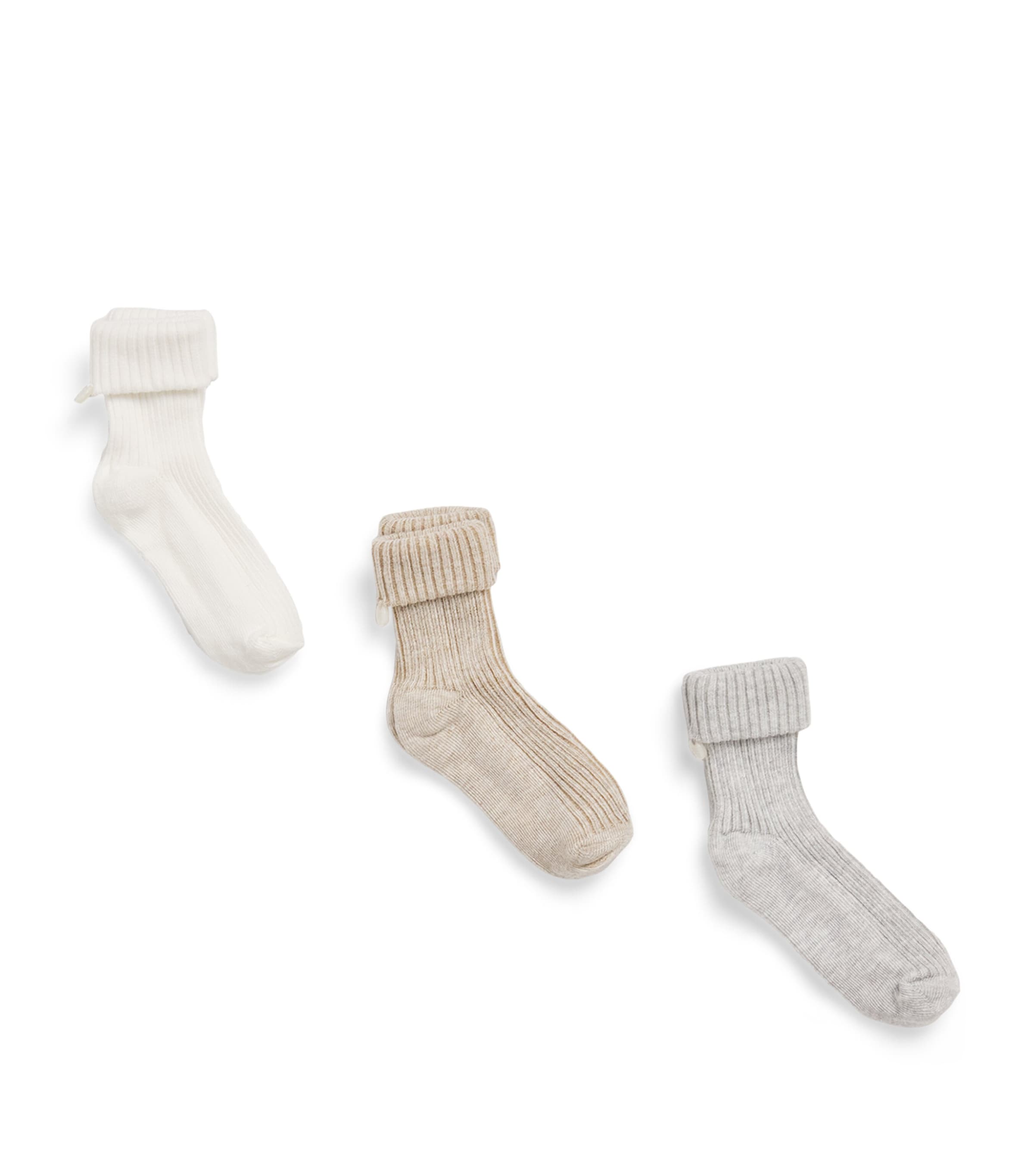 Cotton-Blend Ribbed Socks (Pack of 3)