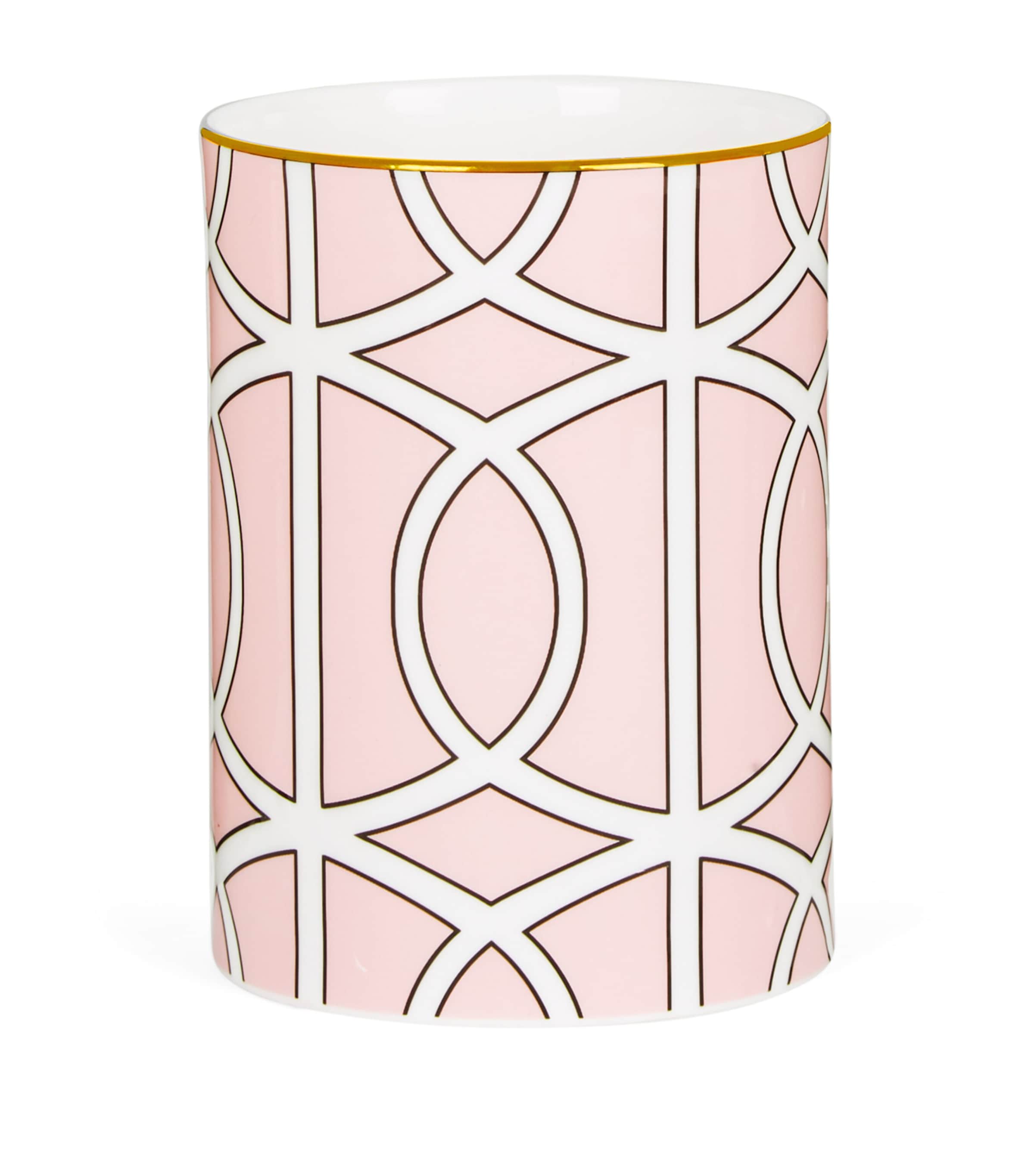 O.W.London Small Bone China Loop Vase (11.5cm) Blush