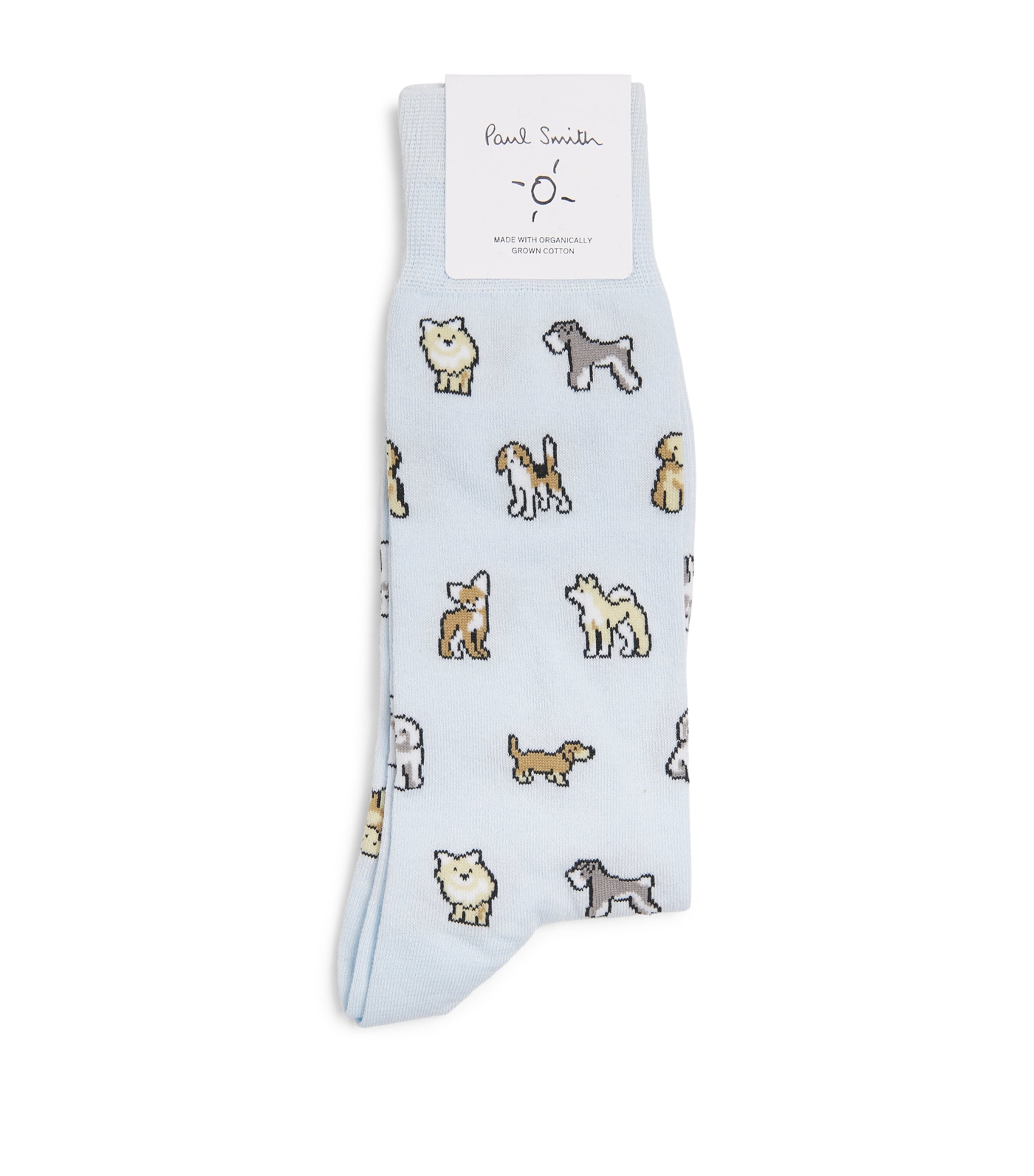 Paul Smith Mens Dog Socks Blue