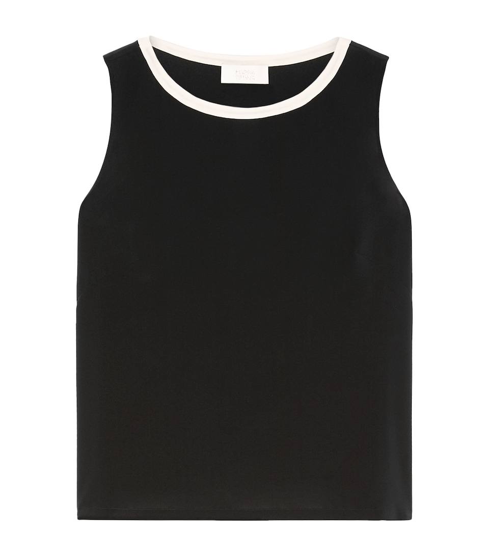 Marina Rinaldi Womens Silk Sleeveless Top Black