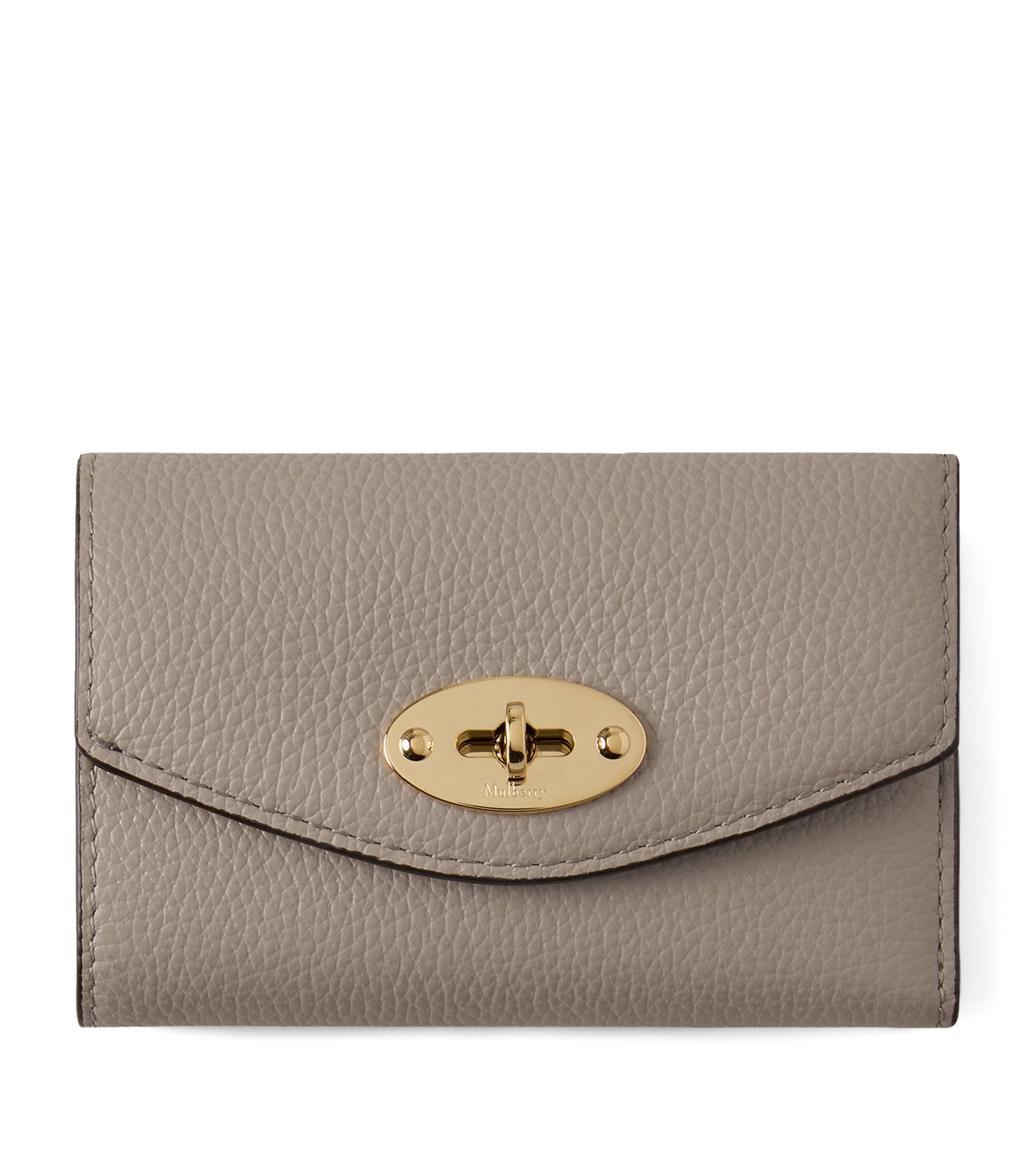 Mulberry Leather Folded Darley Wallet Cashmere Taupe