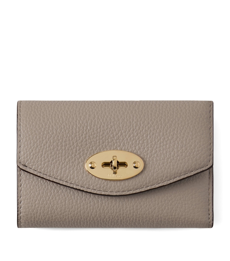 Mulberry Leather Folded Darley Wallet Cashmere Taupe