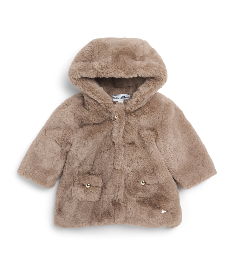 Tartine et Chocolat Faux Fur Coat (3 Months-4 Years)