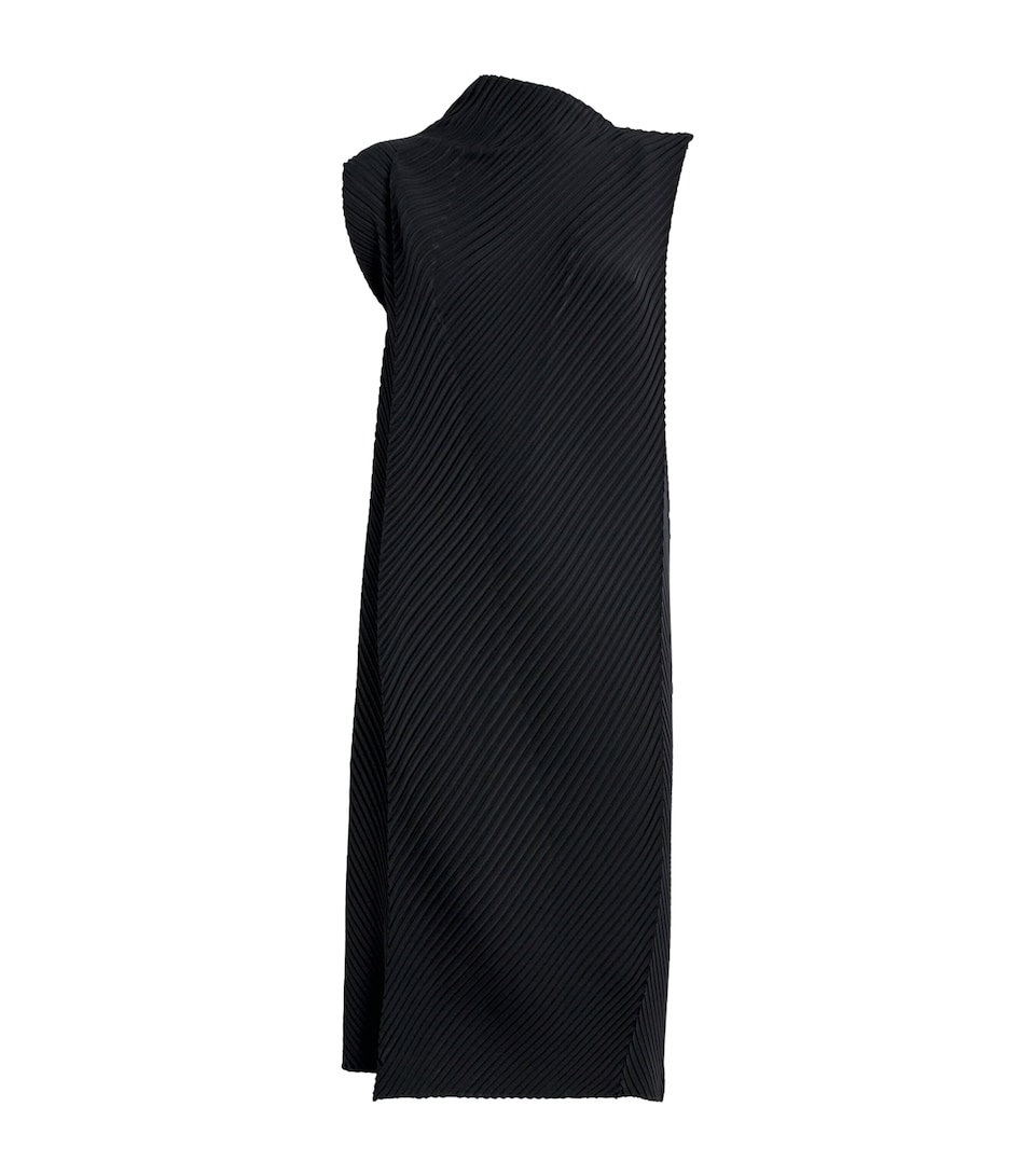 Soft Fold Pleats Midi Dress