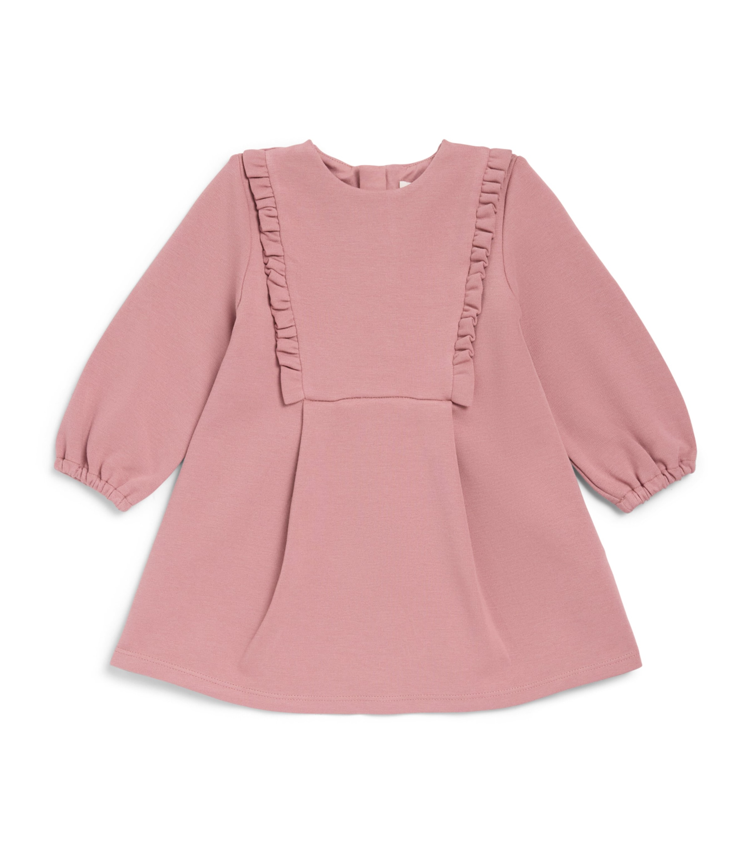 Chloé Kids Jersey Ruffle-Bib Dress (6-36 Months) Vintage Rose