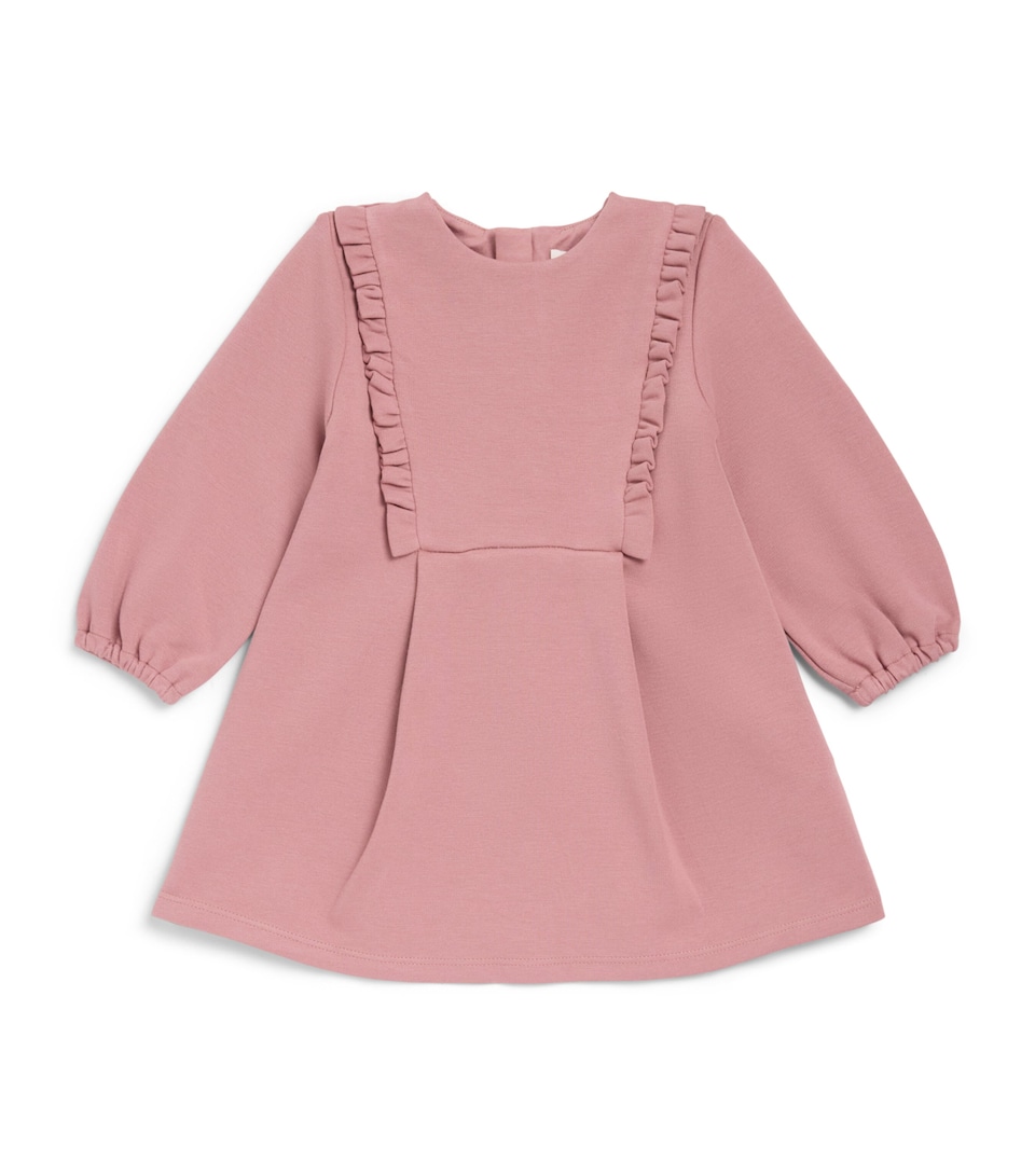 Chloé Kids Jersey Ruffle-Bib Dress (6-36 Months) Vintage Rose