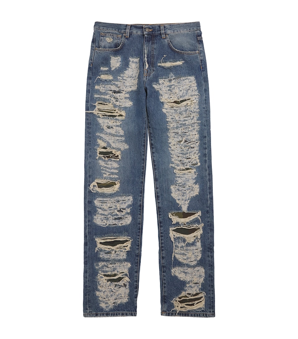 Distressed Loose Jeans